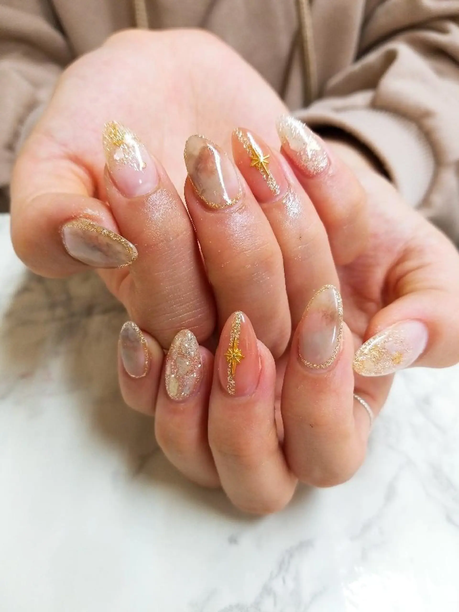 ネイル スカルプ指名No.1 河野　雑誌掲載サロンのネイルデザイン