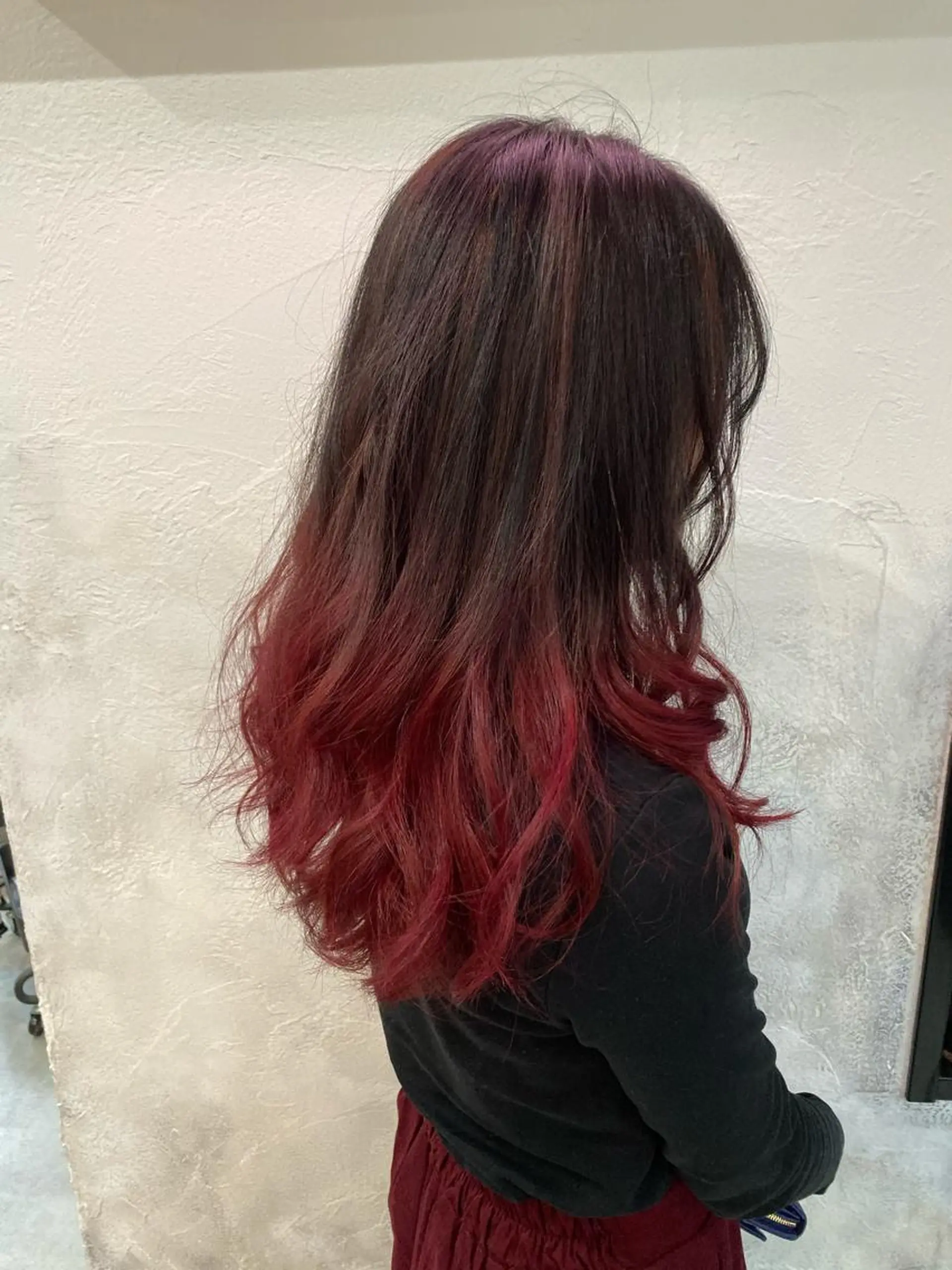 ロング カラー グラデーションカラー ハイライトカラー ハイライト TOMOKO 髪質改善💫縮毛矯正のヘアスタイル