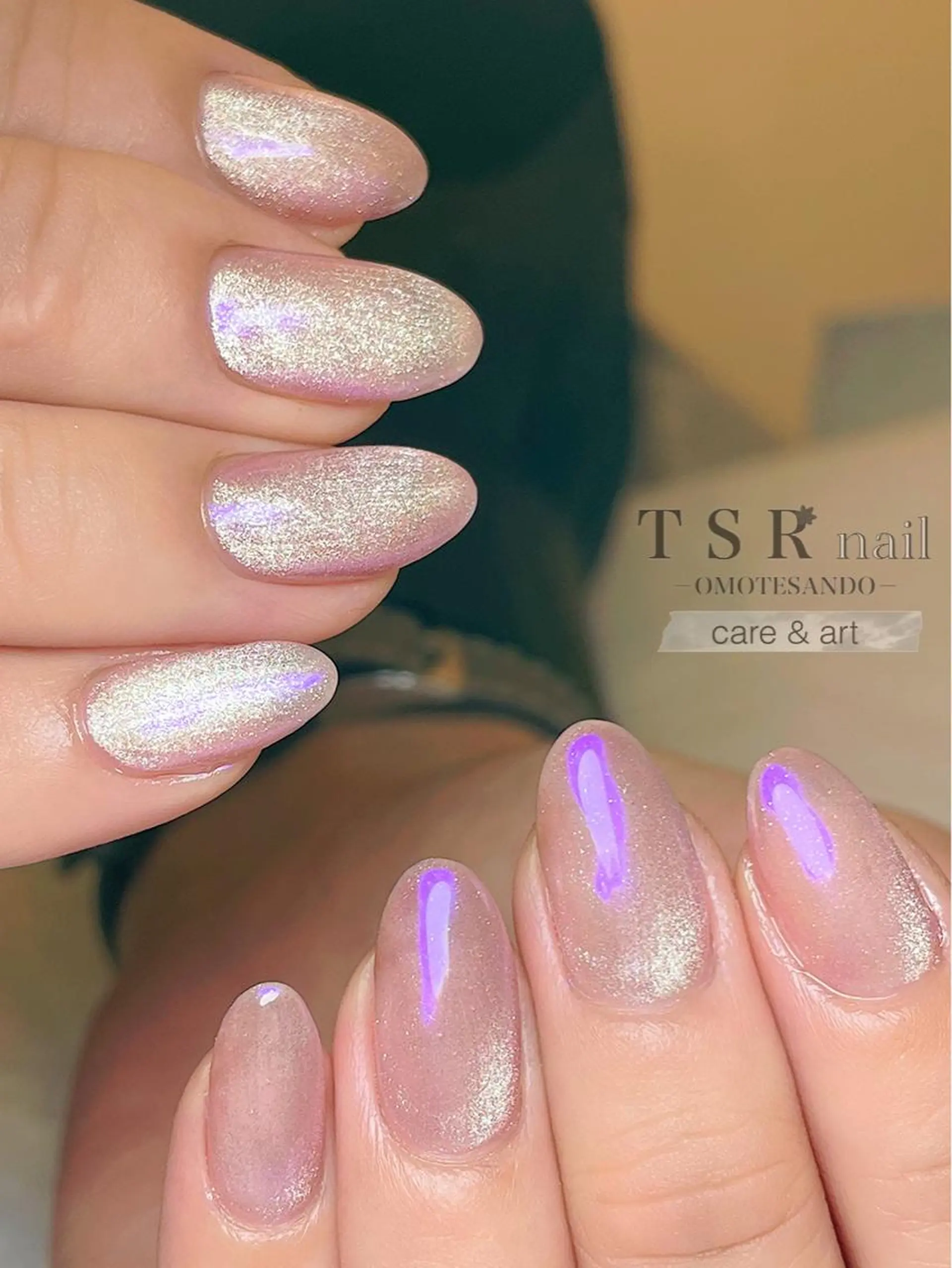 ネイル ジェルネイル 氷ネイル・うるうるネイル マグネットネイル パラジェル ネイルチップ 爪咲 りり花のネイルデザイン