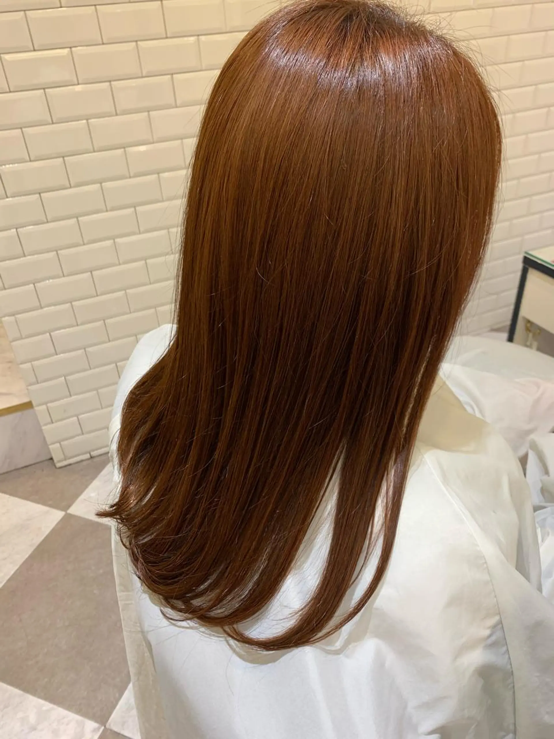セミロング カラー 粟田 めぐみのヘアスタイル