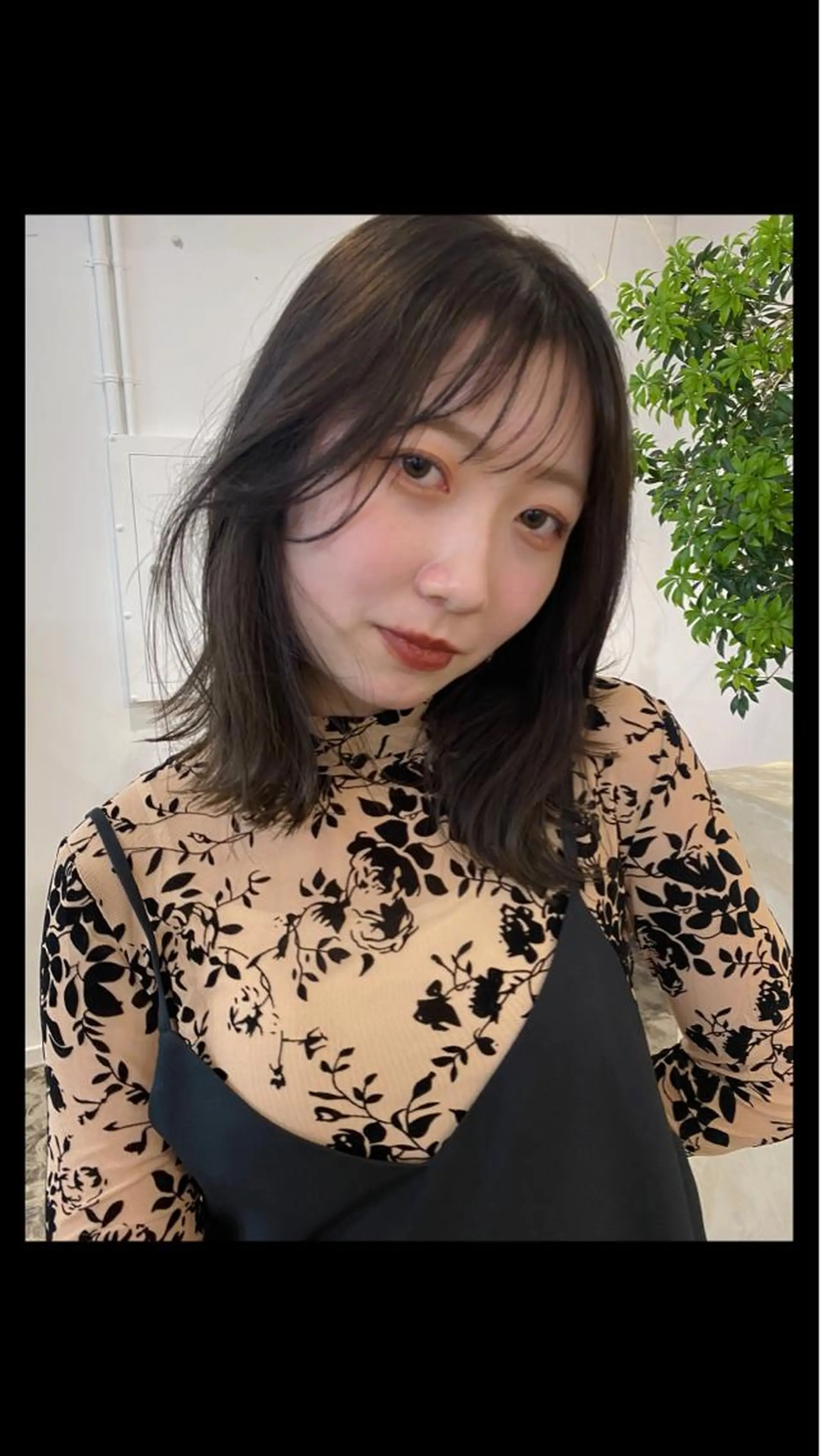 ミディアム カラー 原 瑞希のヘアスタイル