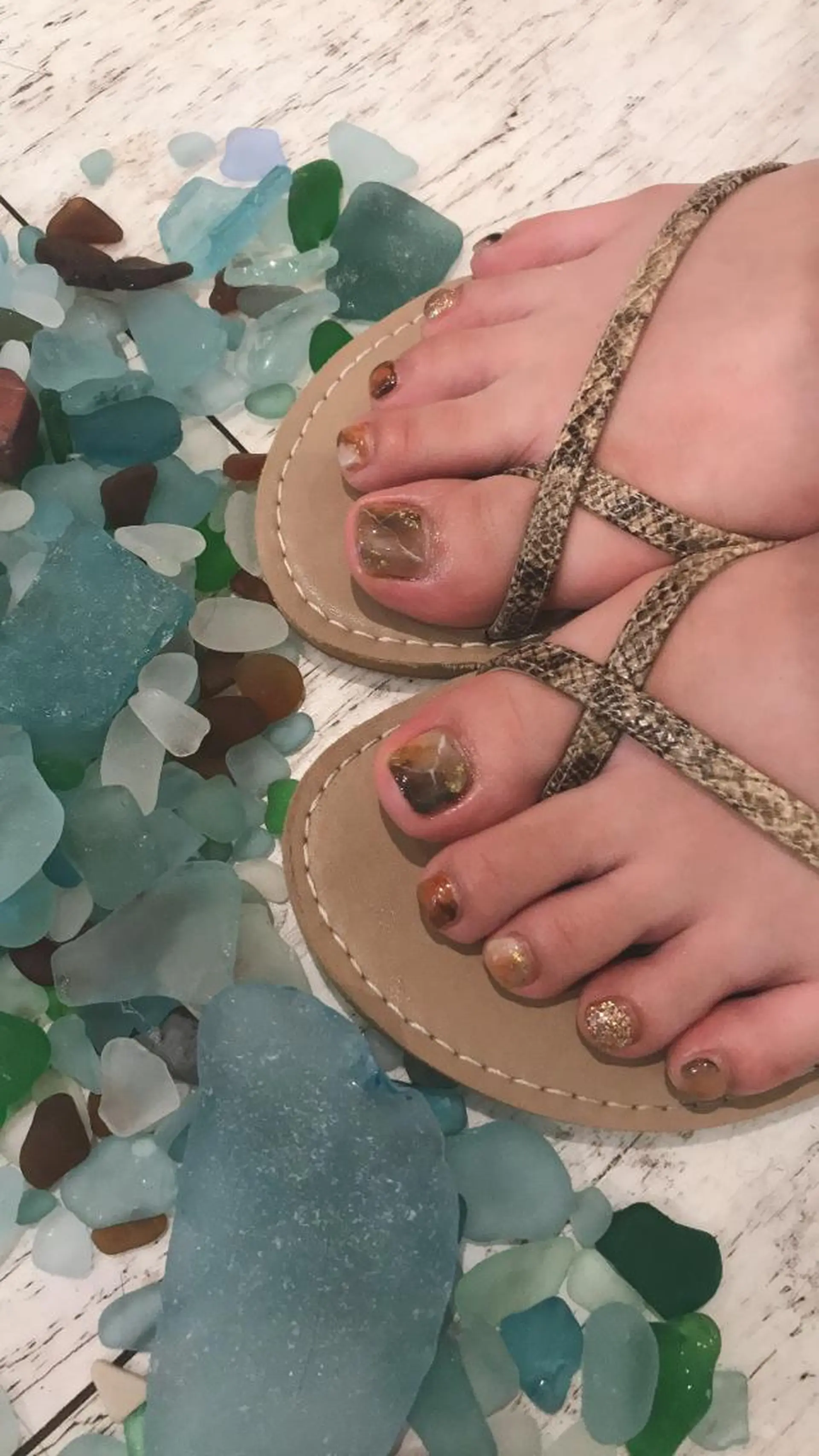 ネイル キラキラネイル ラメ(グリッター) 持ち込み ニュアンスネイル kawaguchi yukiのネイルデザイン