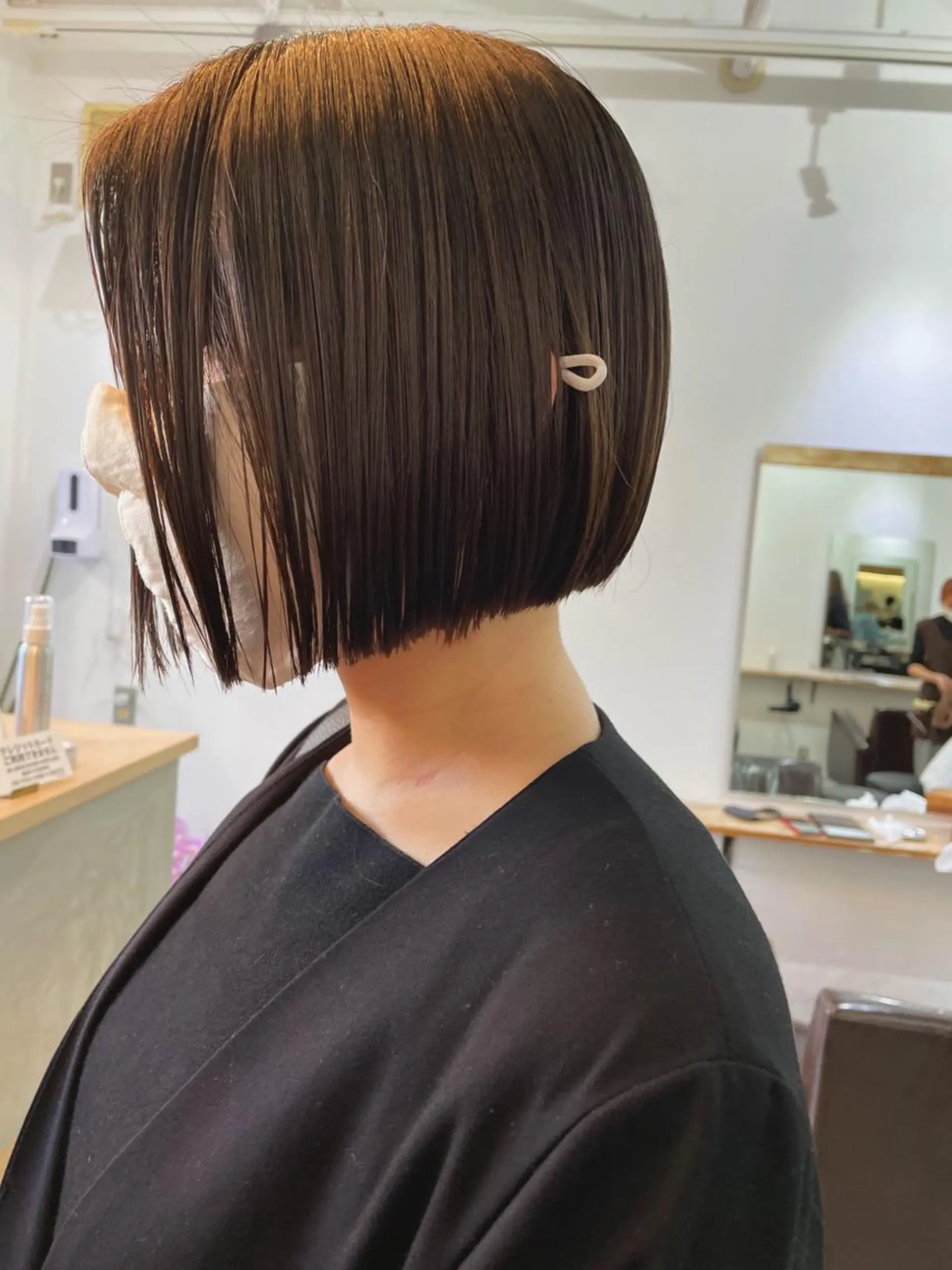 ショート カラー ボブ カット ヘアカラー トリートメント パーマ/透明感カラー /ボブ/吉田一生のヘアスタイル