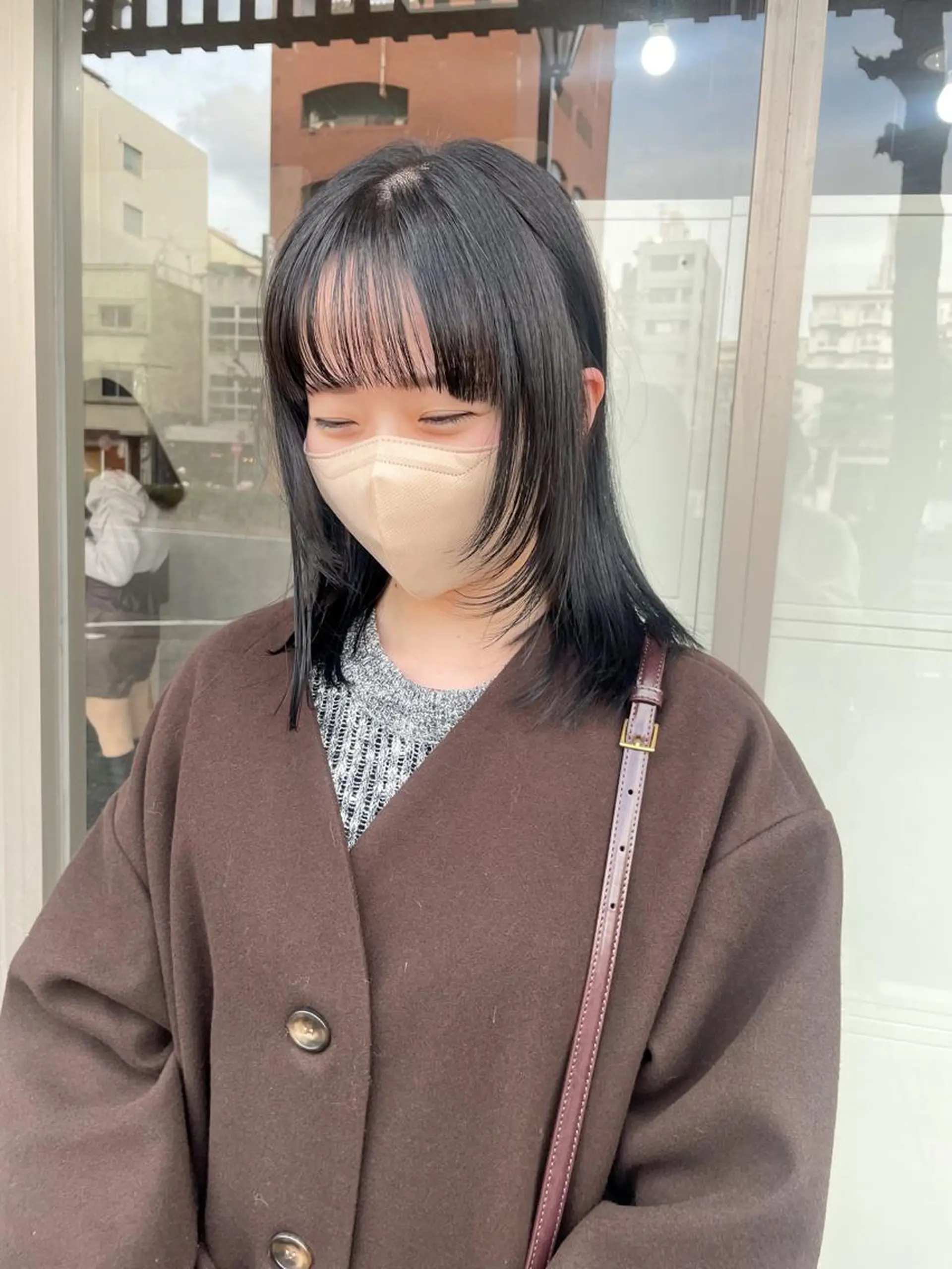 ミディアム カラー レイヤー/高橋 みく /池下/千種のヘアスタイル