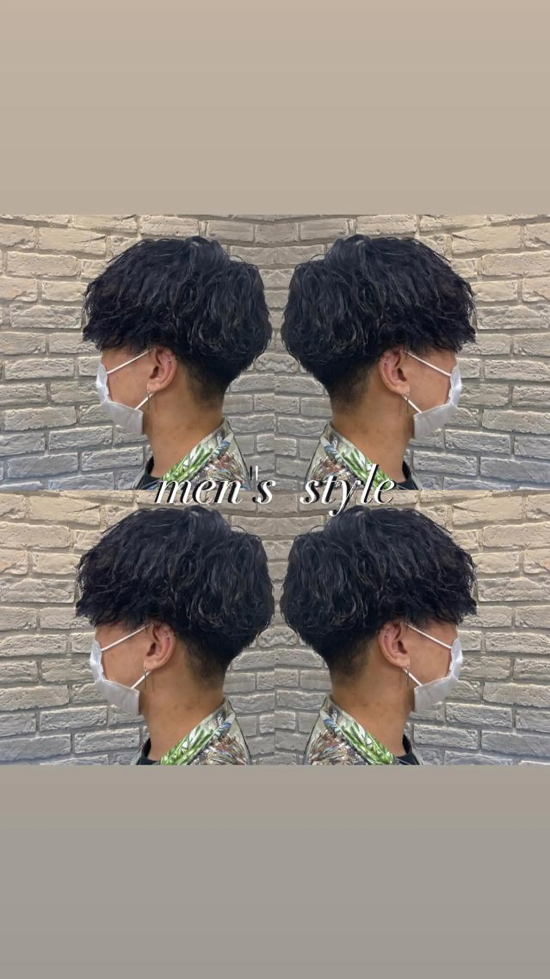 メンズ メンズパーマ カット パーマ ココロ☀️ CLUTCH天王寺店のヘアスタイル