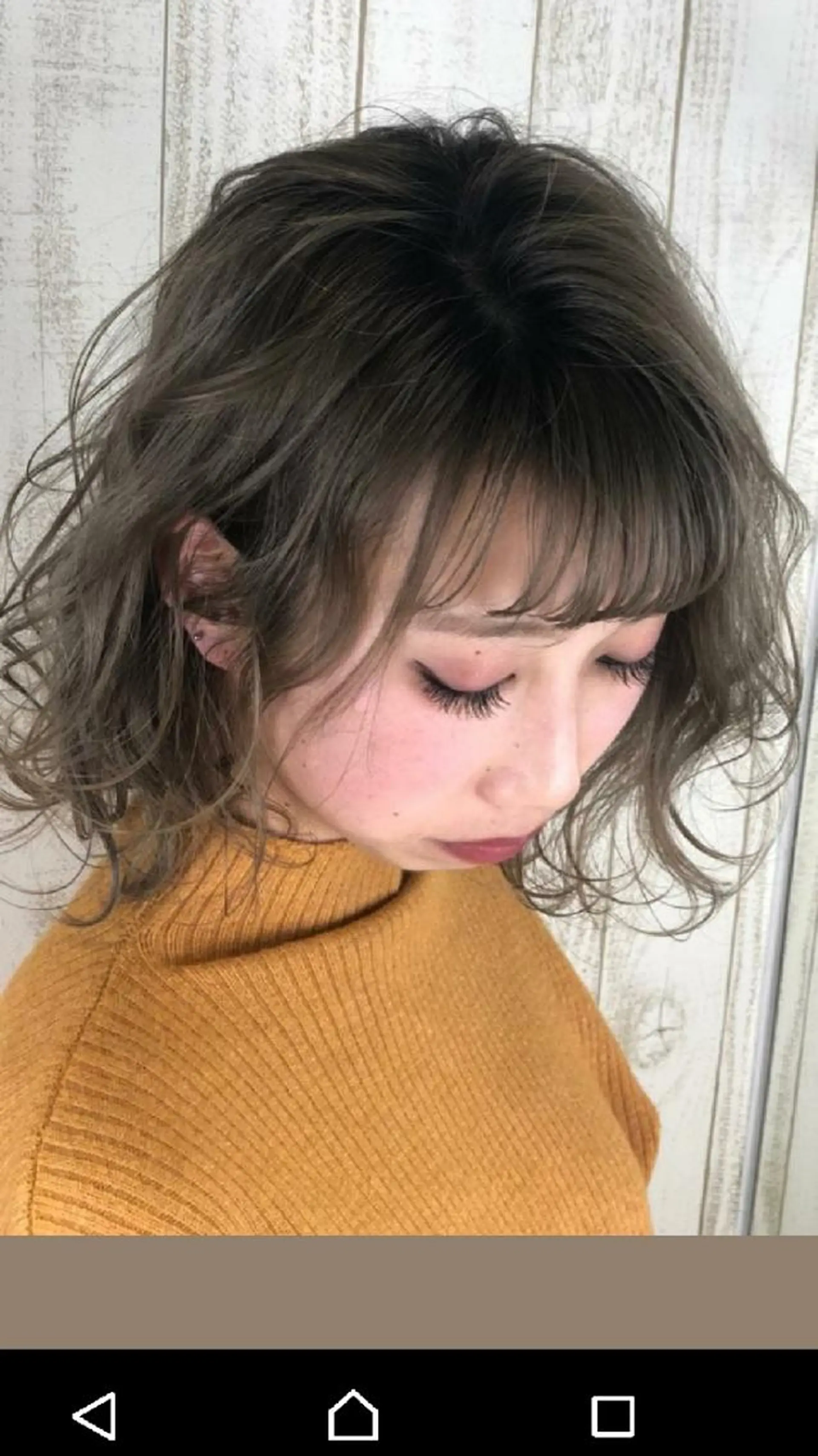 セミロング カラー パーマ Hair&Make EARTHのヘアスタイル