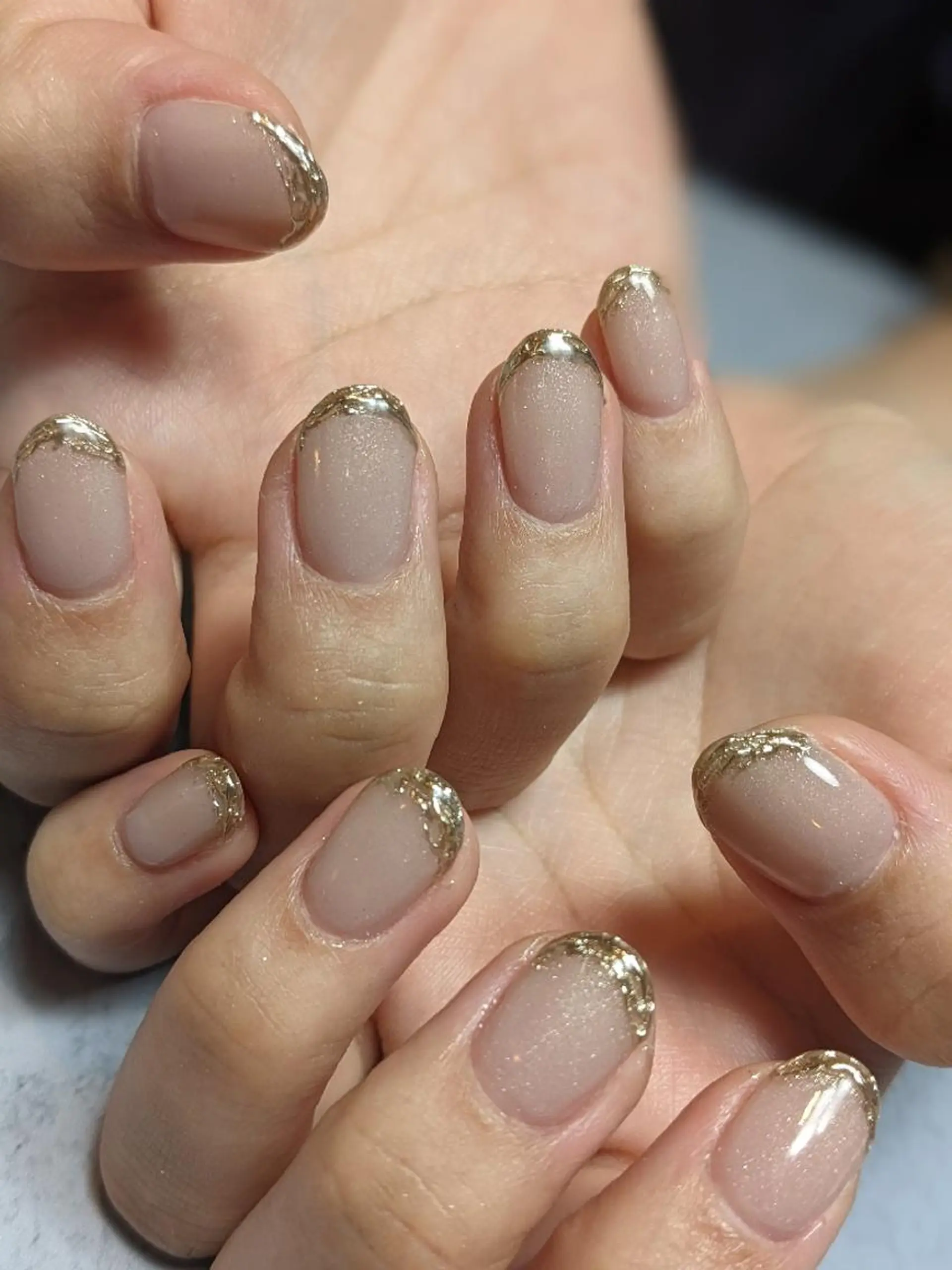 ネイル フレンチネイル ミラーネイル Nail SIRANGANAのネイルデザイン