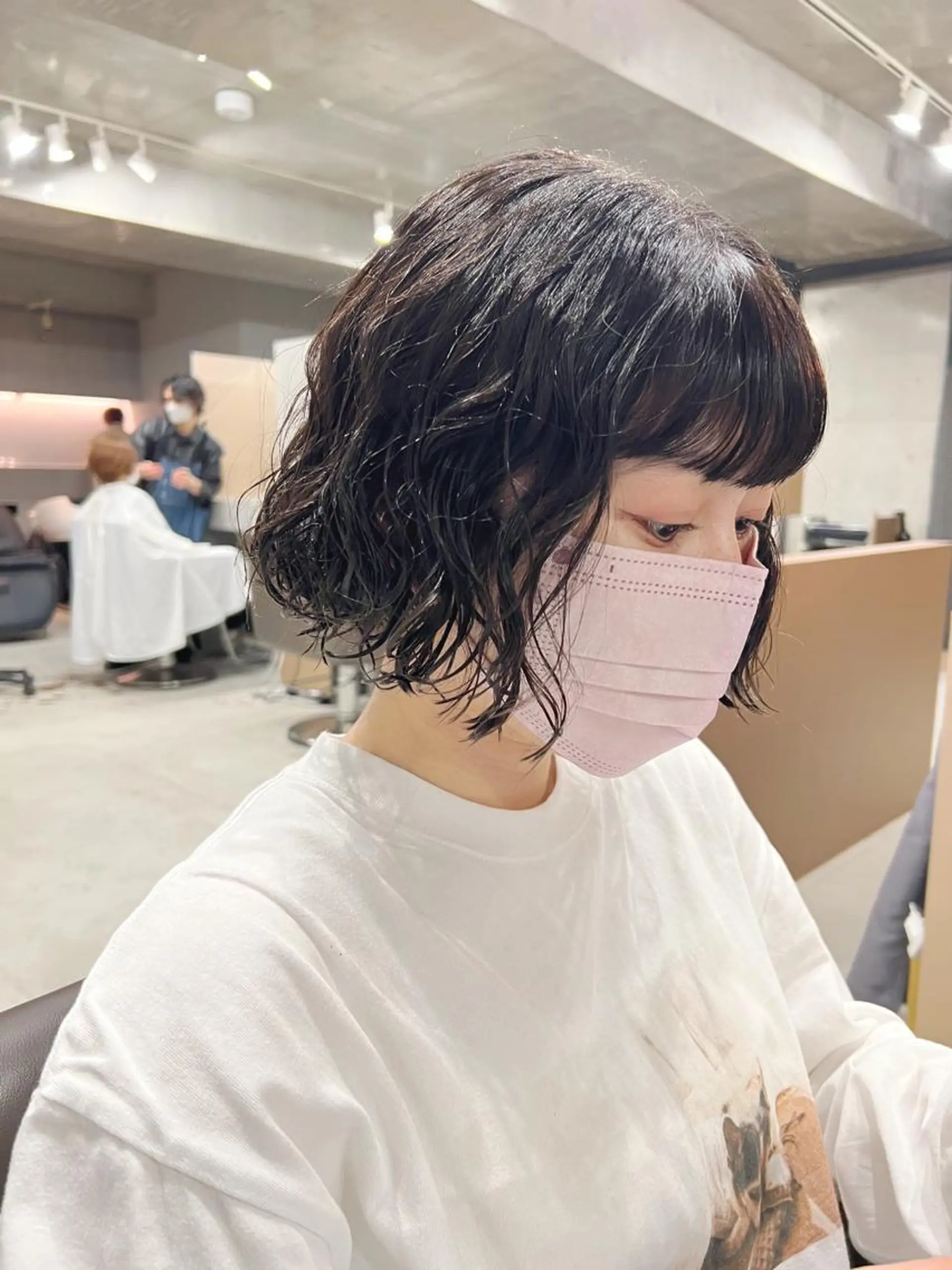 パーマ ボブパーマコテ巻き風 パーマNo1深江秀平のヘアスタイル