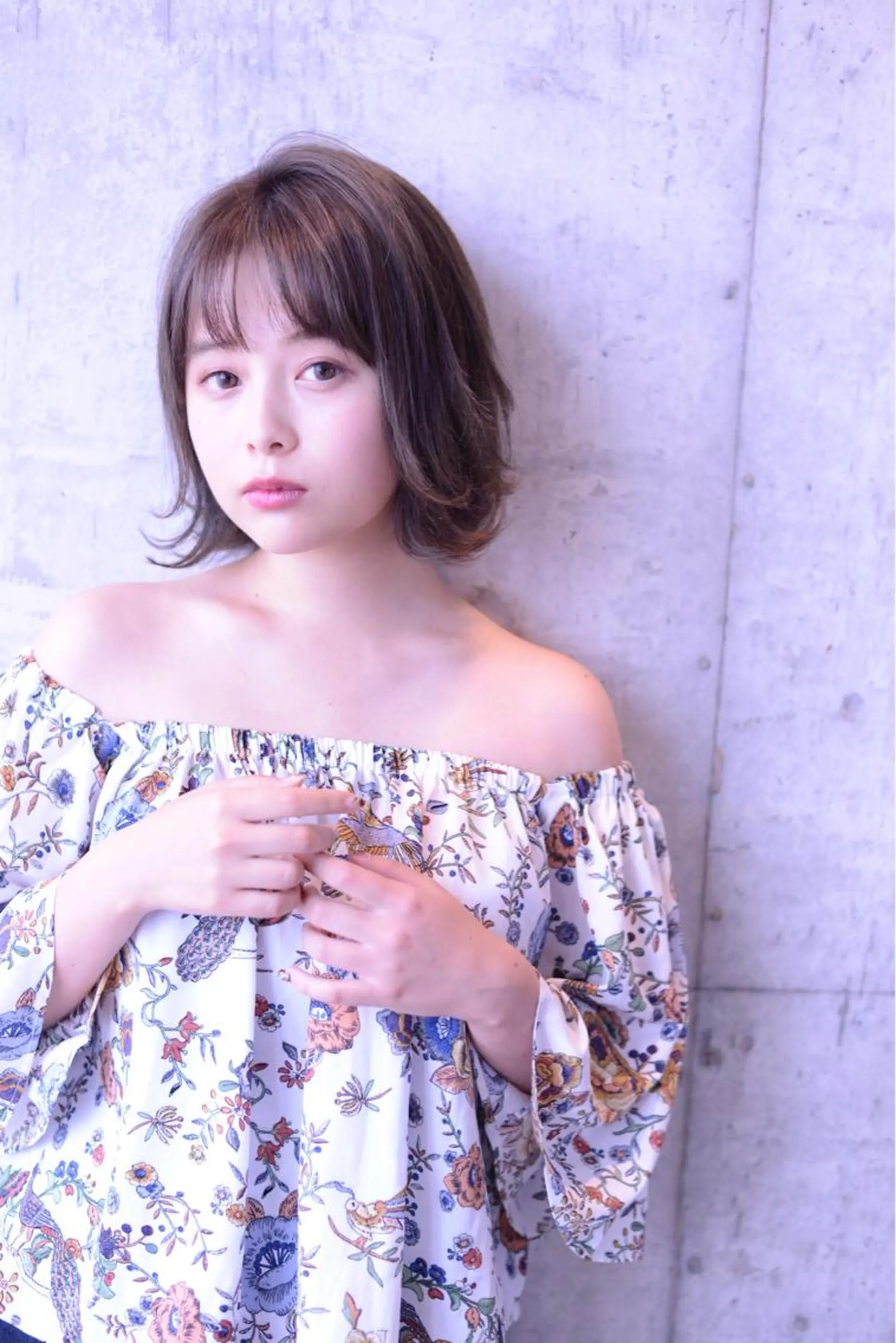 ミディアム ボブ 外ハネヘア LOMA🇰🇷 銀座クボタのヘアスタイル