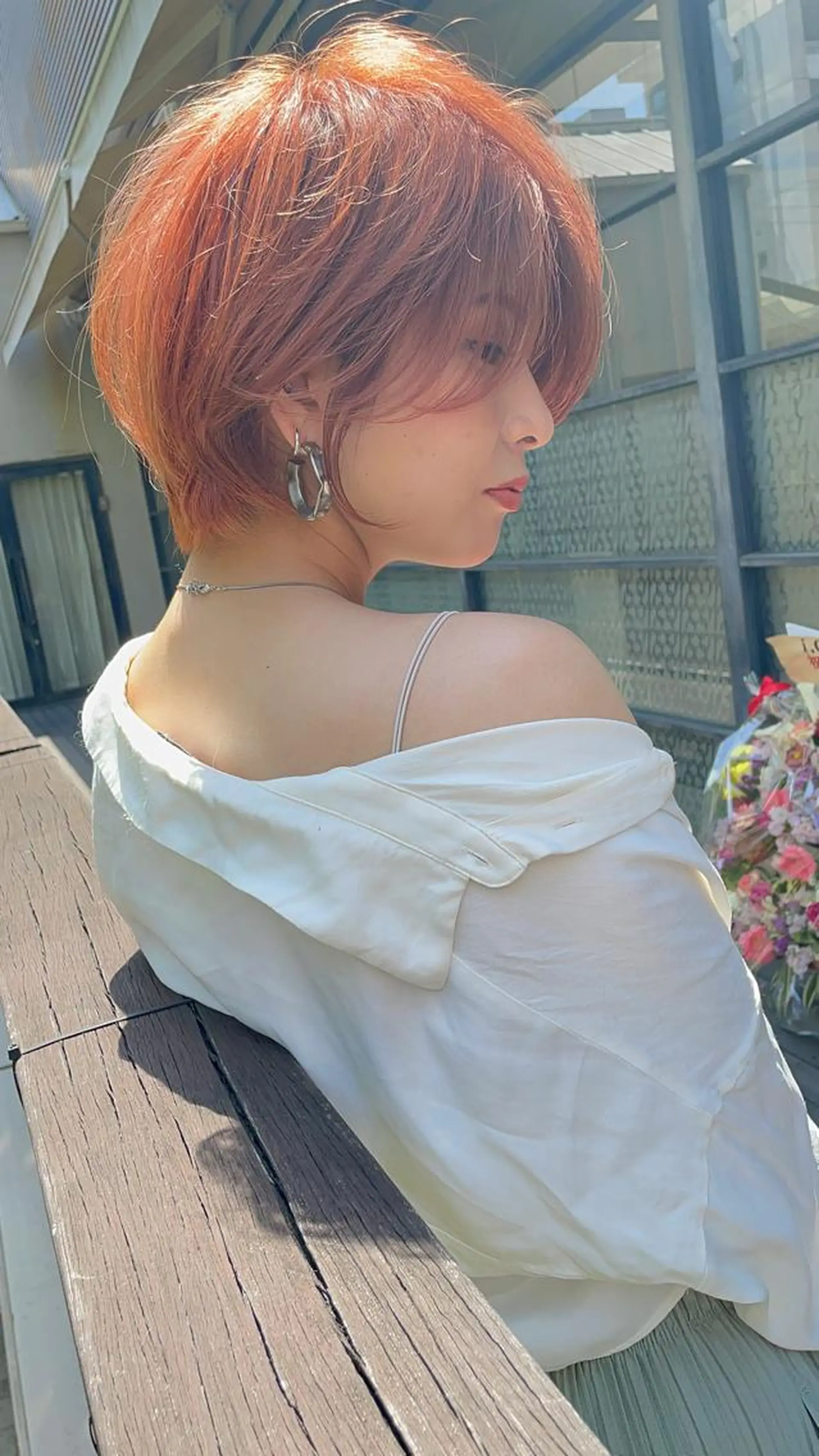 ショート カラー VIEWユリナ メイク/ カットのヘアスタイル