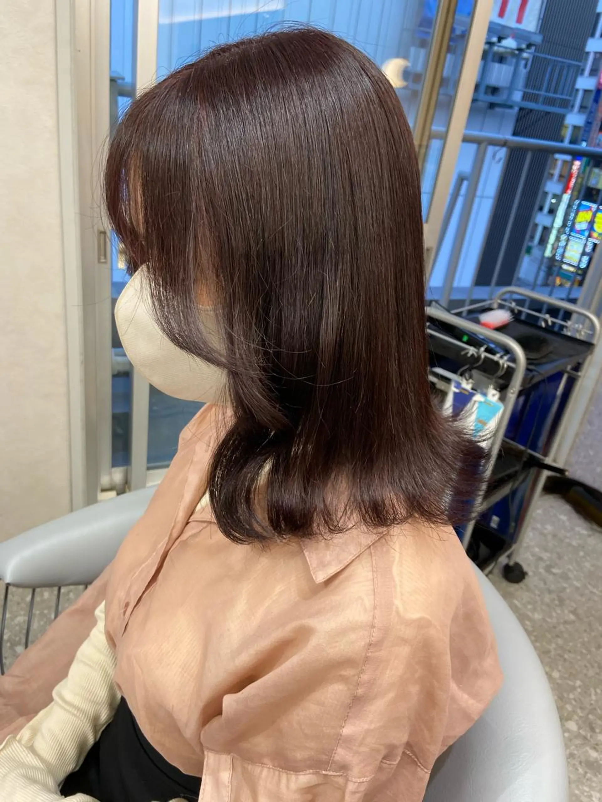 ミディアム カラー カット ヘアカラー トリートメント 新宿/韓国ヘア 中明度カラー/かやのヘアスタイル