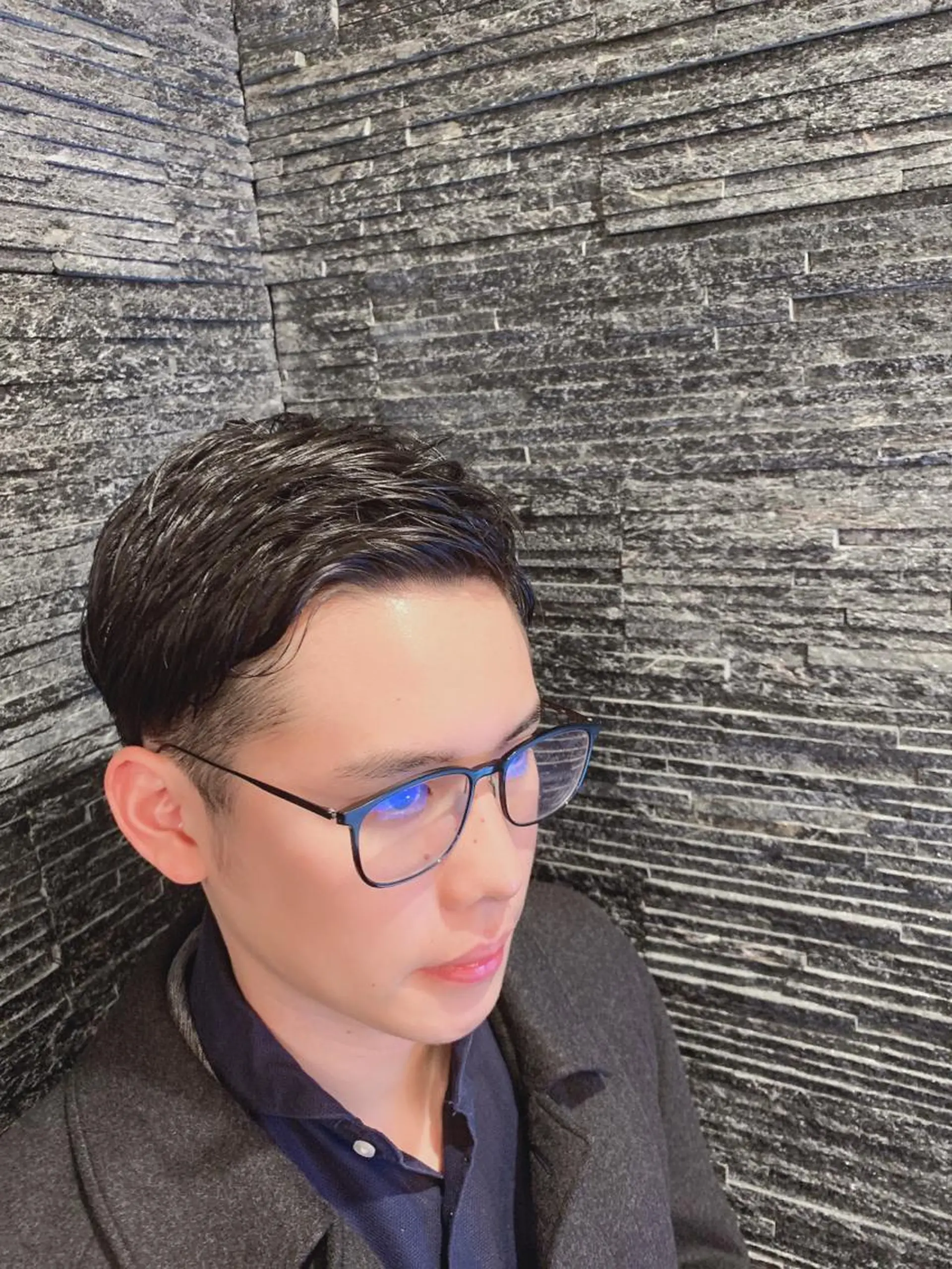 ミディアム 山内 敢史のヘアスタイル