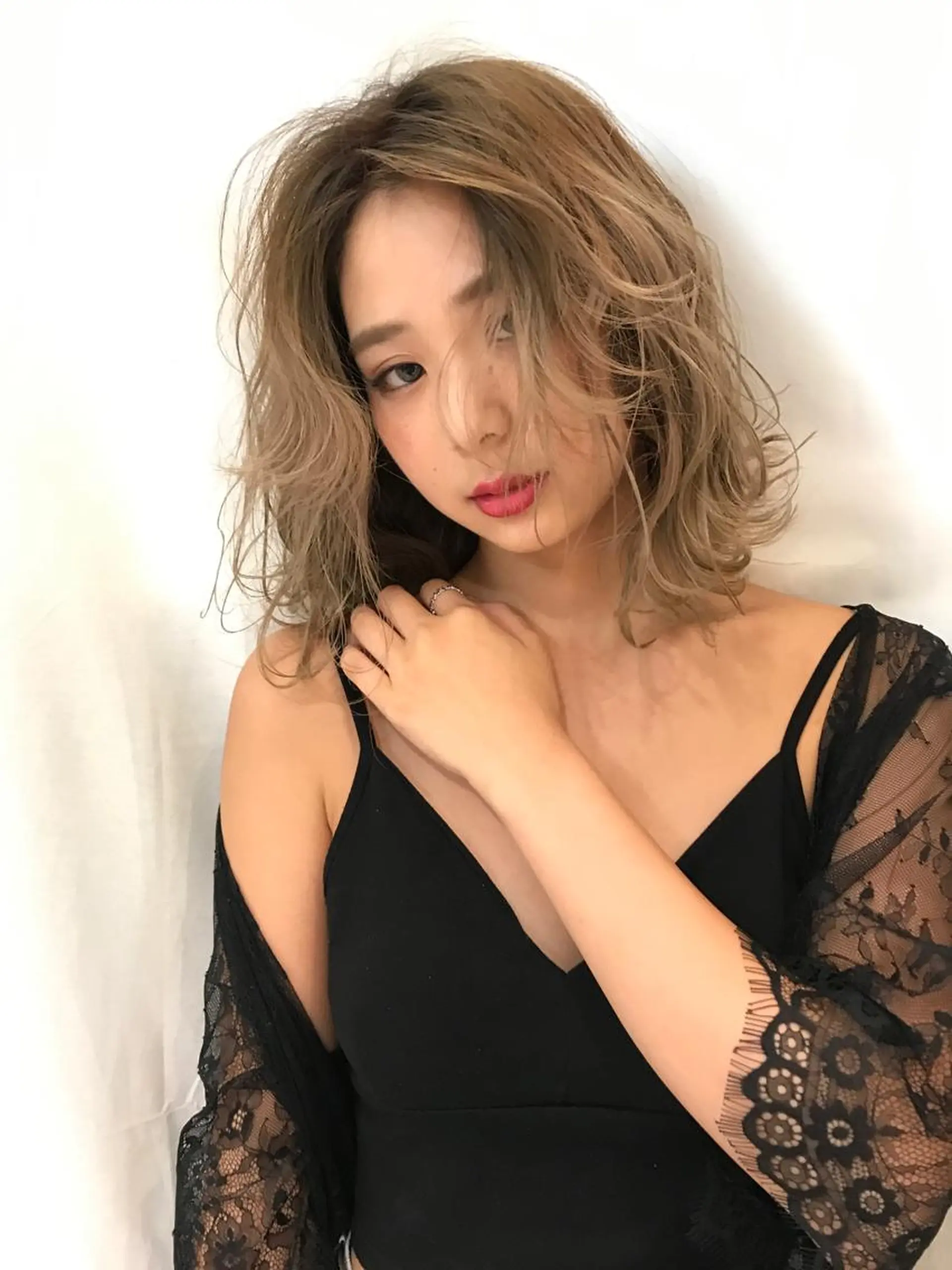 ロング カラー ヘアアレンジ 🇨🇳ワンホンヘア 下田鉄也のヘアスタイル