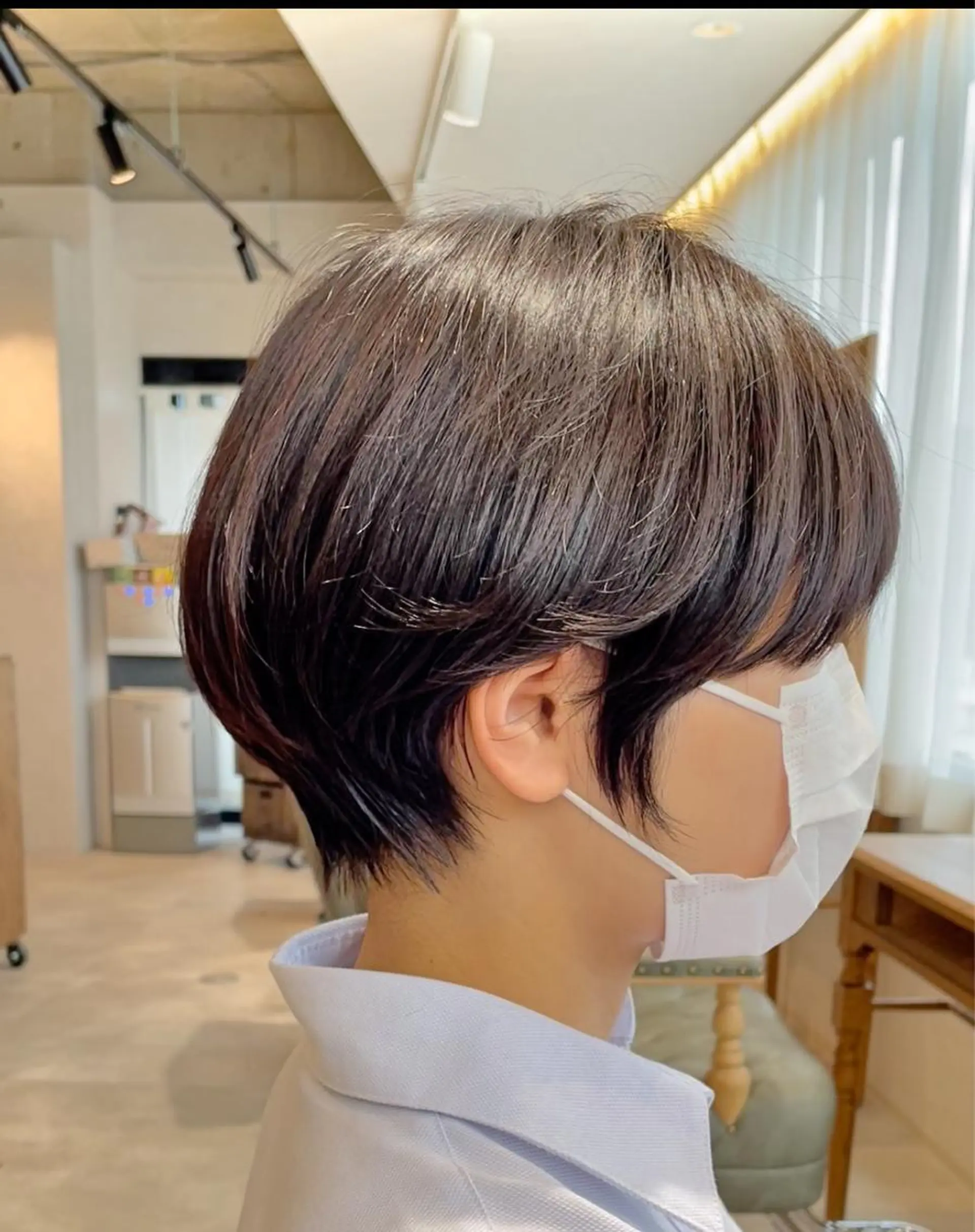 ショート カット ヘアカラー トリートメント 日比崚介🍀 おくれげ小顔カットのヘアスタイル