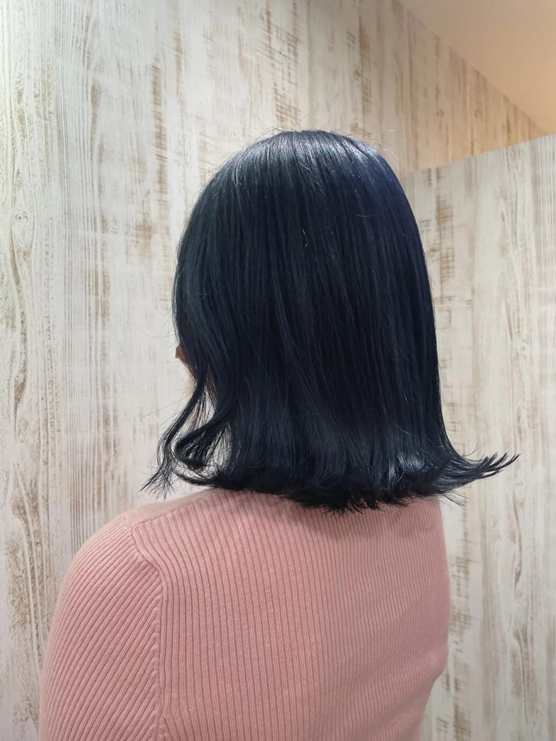 ミディアム カラー ブルーカラー ネイビーカラー nana 🌼のヘアスタイル