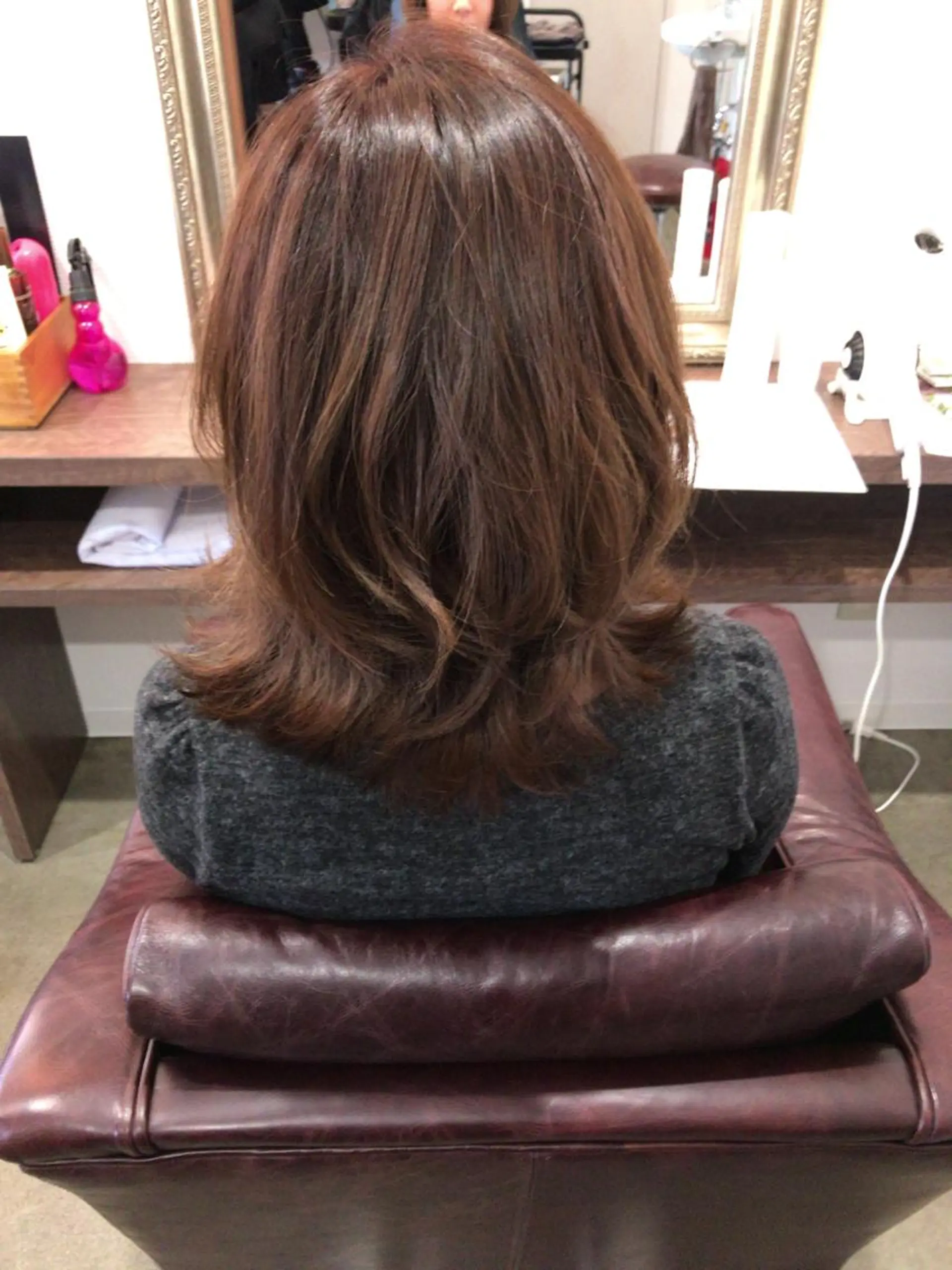 ミディアム カラー レイヤーカット匠 イソザキノリユキのヘアスタイル