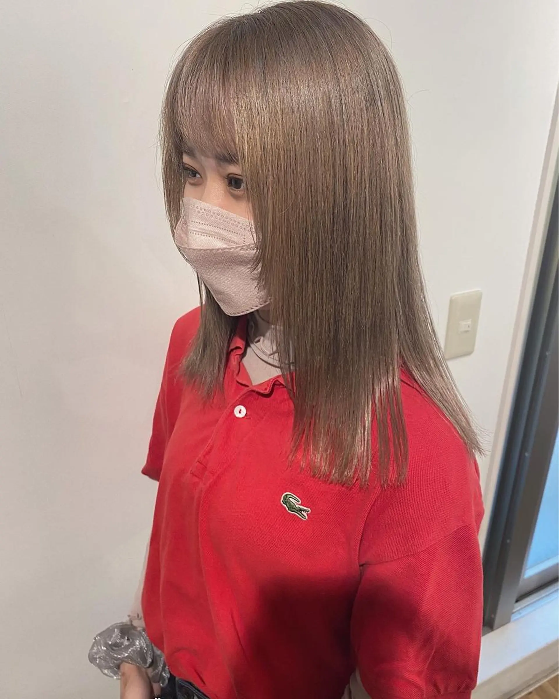 ロング カラー ショートボブ アディクシーカラー ブリーチ 透明感カラー エドルカラー 夜23時まで予約🉑 reverieあきらのヘアスタイル