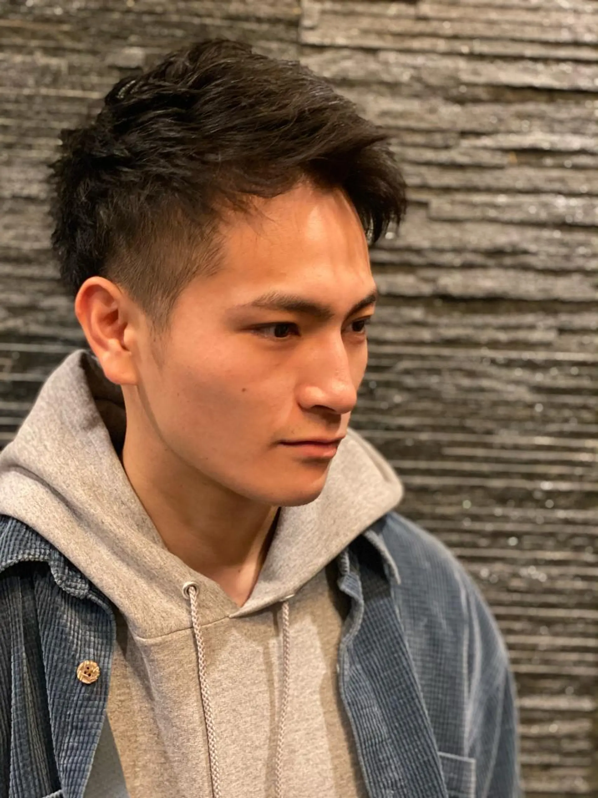ショート メンズ 岡本 宗士のヘアスタイル