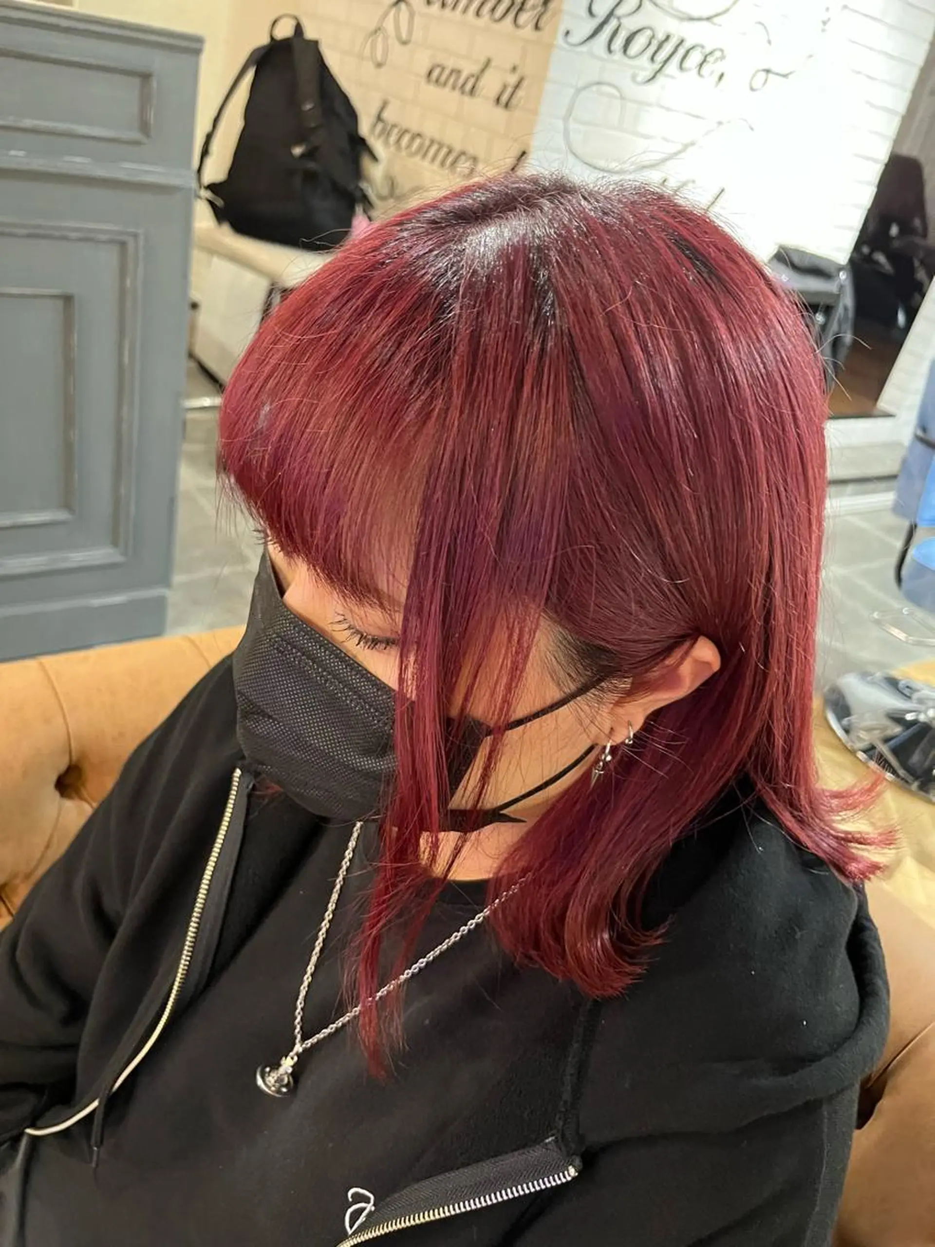 ロング カラー ピンクカラー 🫟メンズスタイル 特化型マナ🫟のヘアスタイル