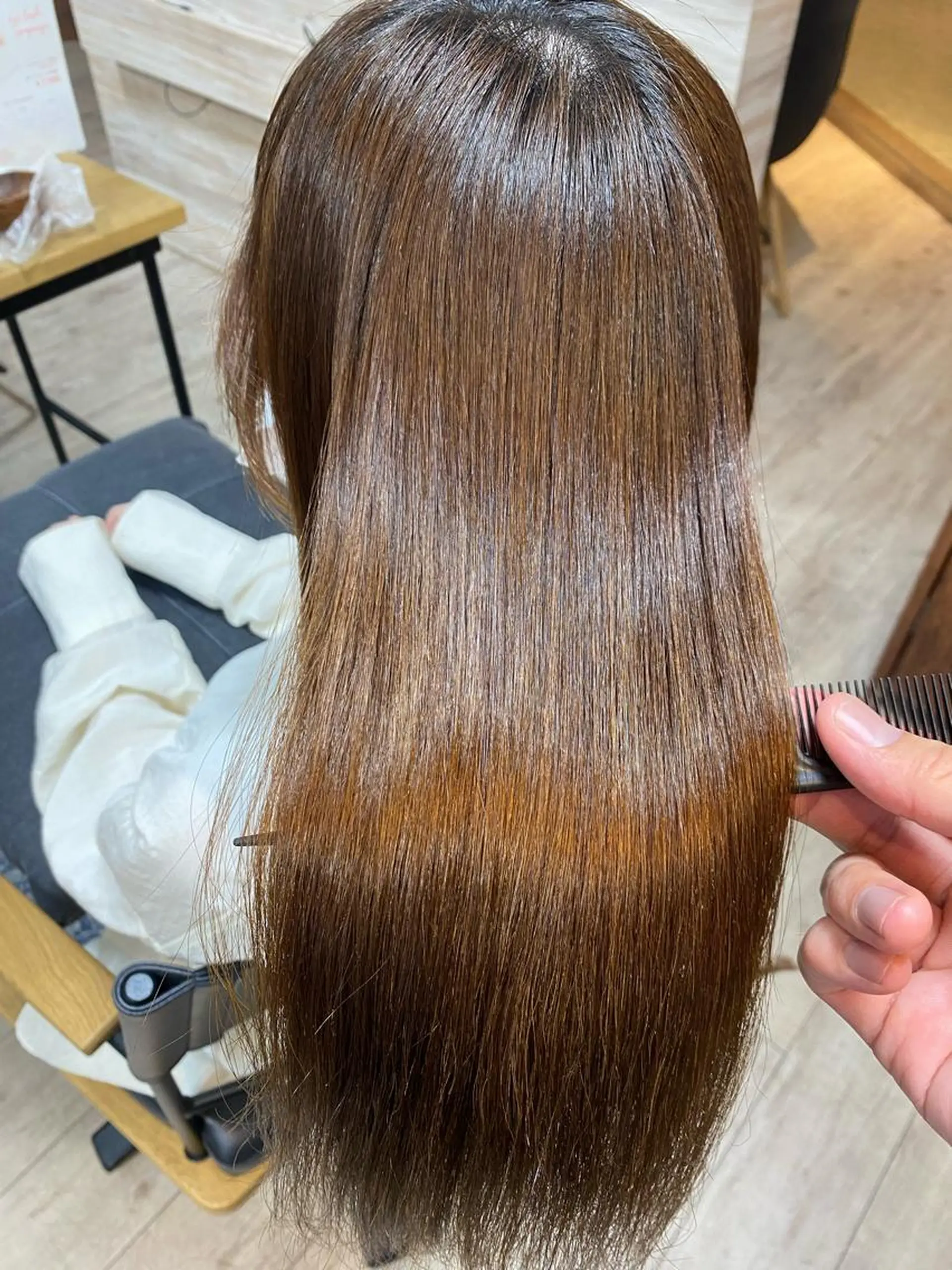 ロング 髪質改善 トリートメント 酸性ストレート 髪質改善 髪質改善カラーゆうひのヘアスタイル