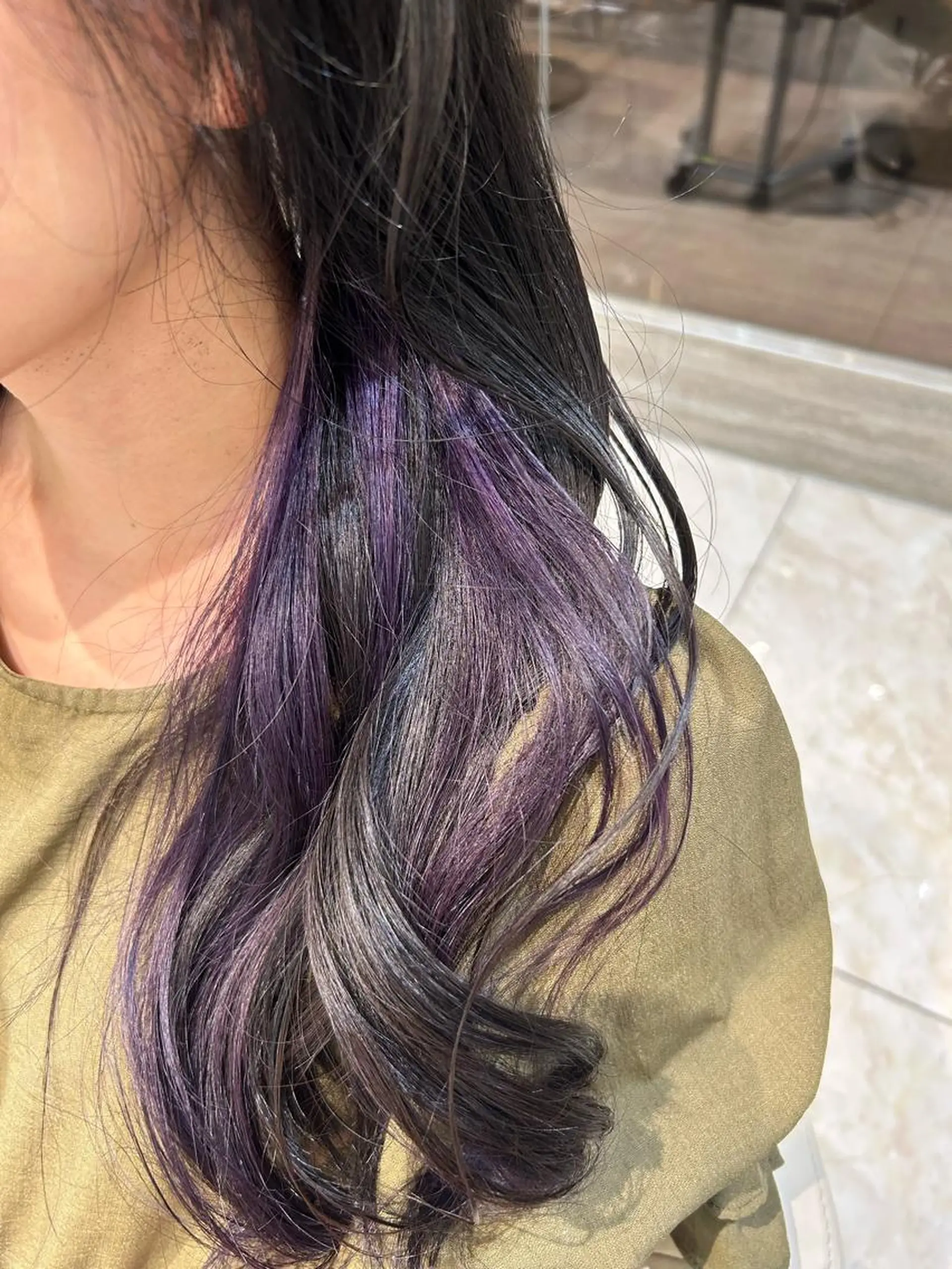 ロング カラー インナーカラー ヘアカラー はるか/透明感暗髪 /ヘアアレンジ🤍のヘアスタイル