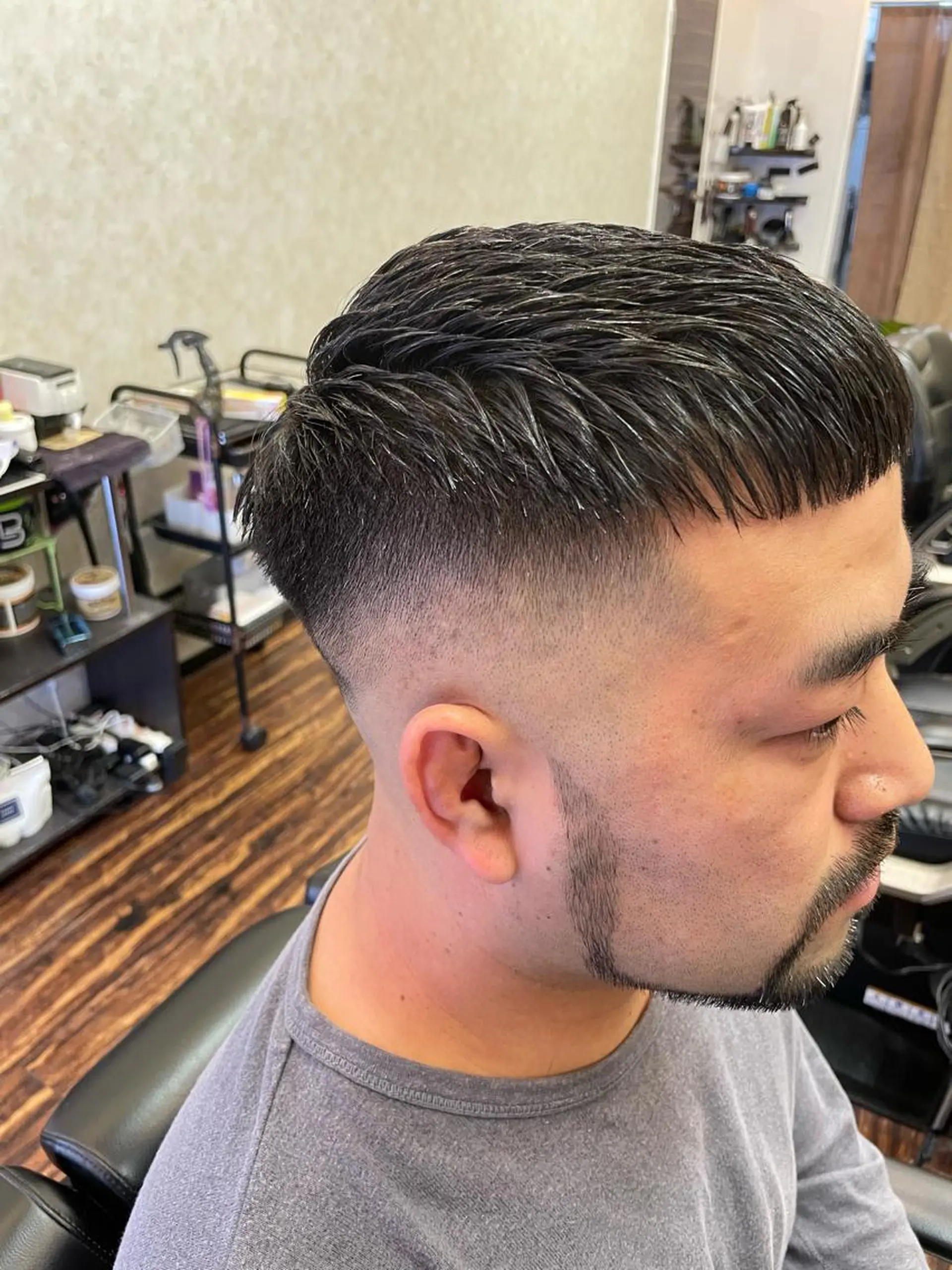 ショート メンズ フェードカット スキンフェード カット 高野浩平/フェード ツイストスパイラルのヘアスタイル