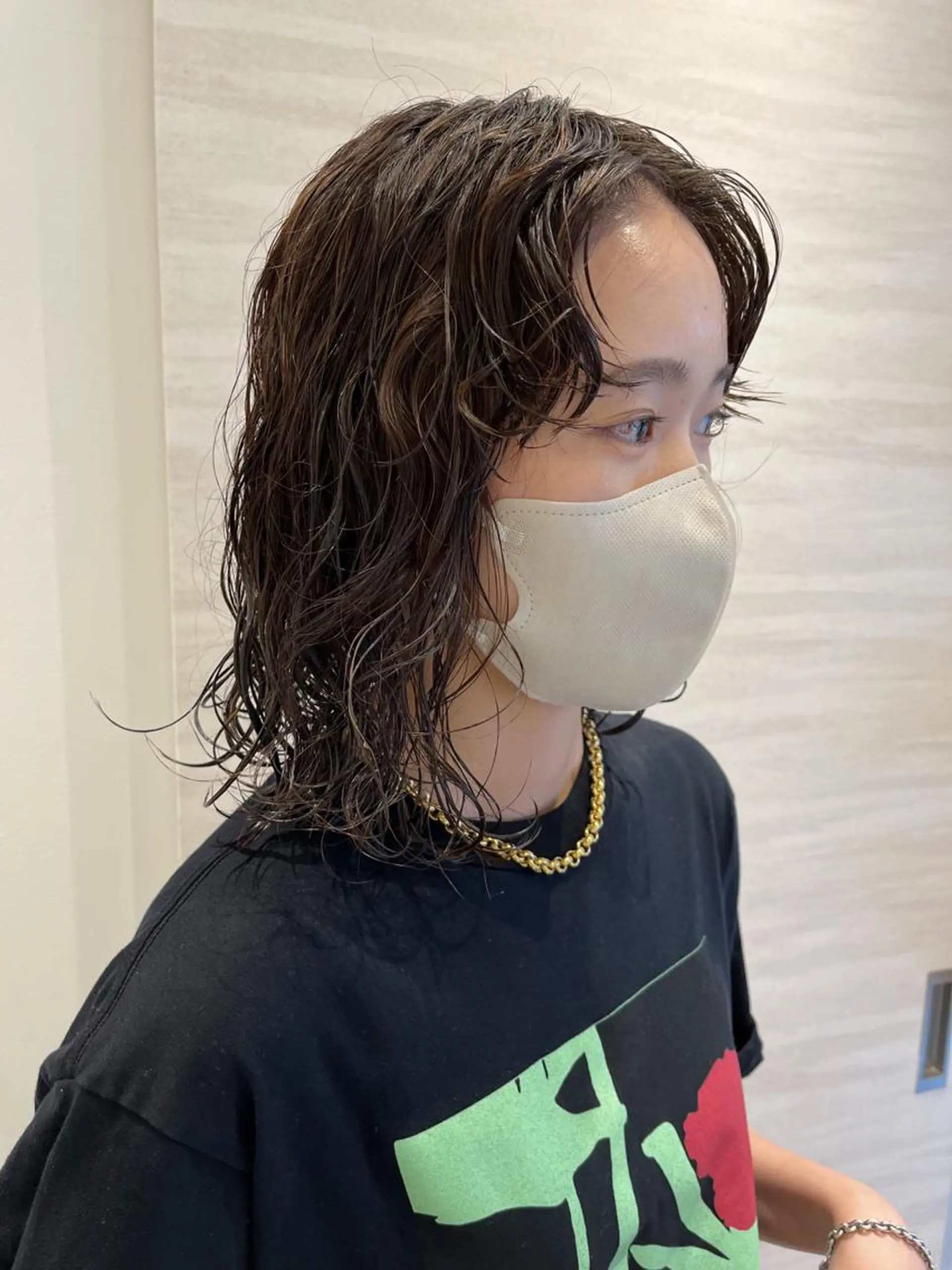 ミディアム Chiho / 梅田 / ボブ/ パーマのヘアスタイル