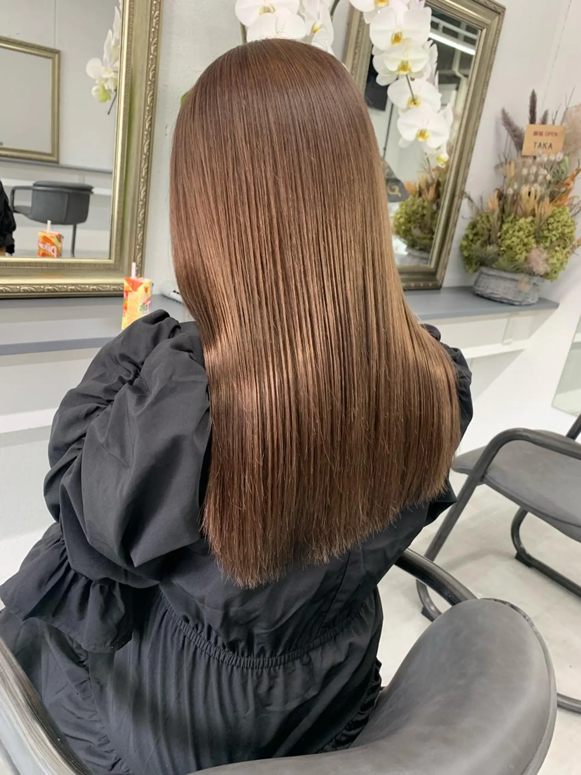 ミディアム ヘアカラー トリートメント S.SWEET 河原町店のヘアスタイル