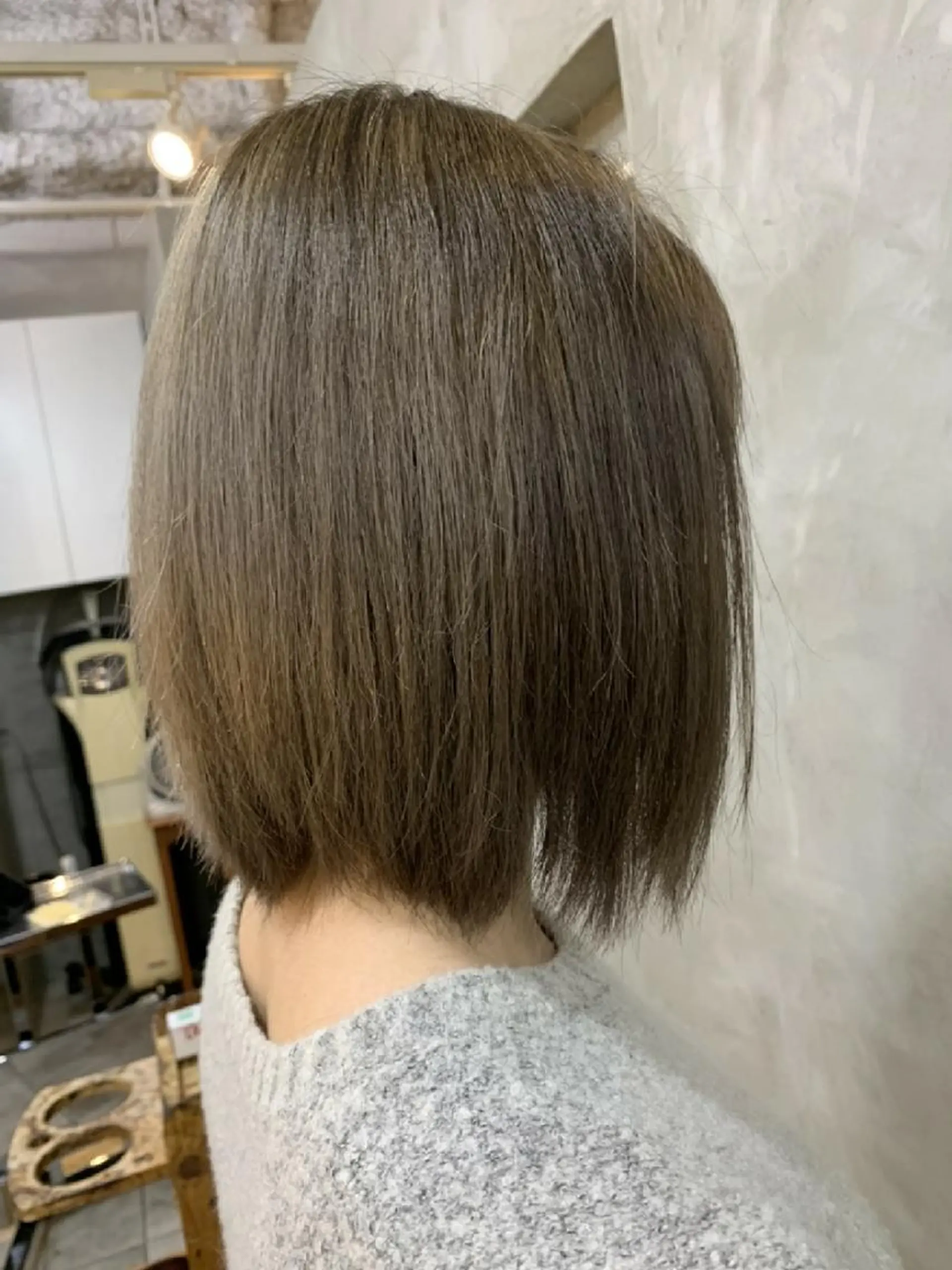 ミディアム 岡田 駿也のヘアスタイル