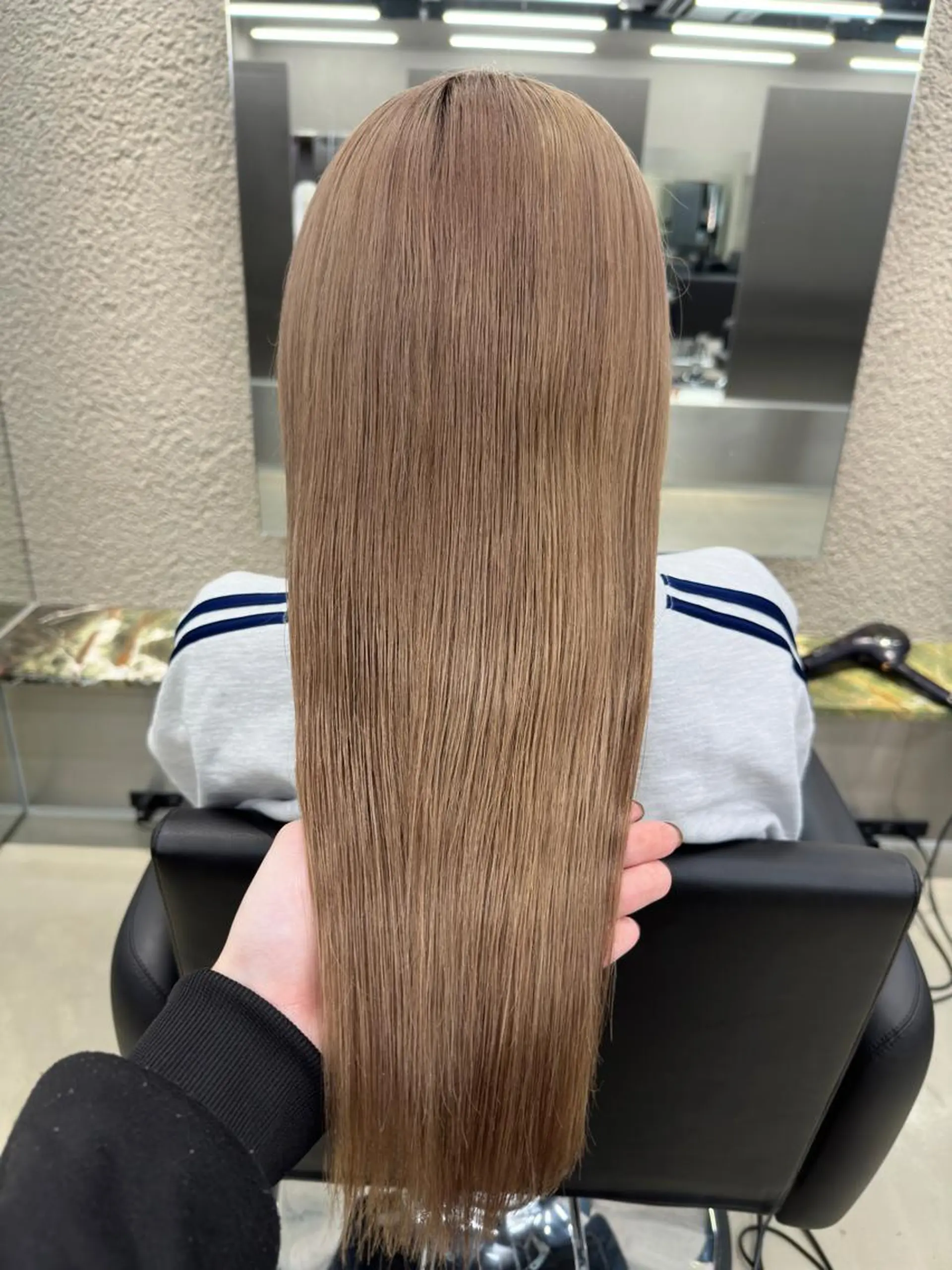 ミディアム カラー ベージュカラー ミルクティーベージュ ヘアカラー トリートメント 鈴木/ニュアンス パーマ/メンズのヘアスタイル