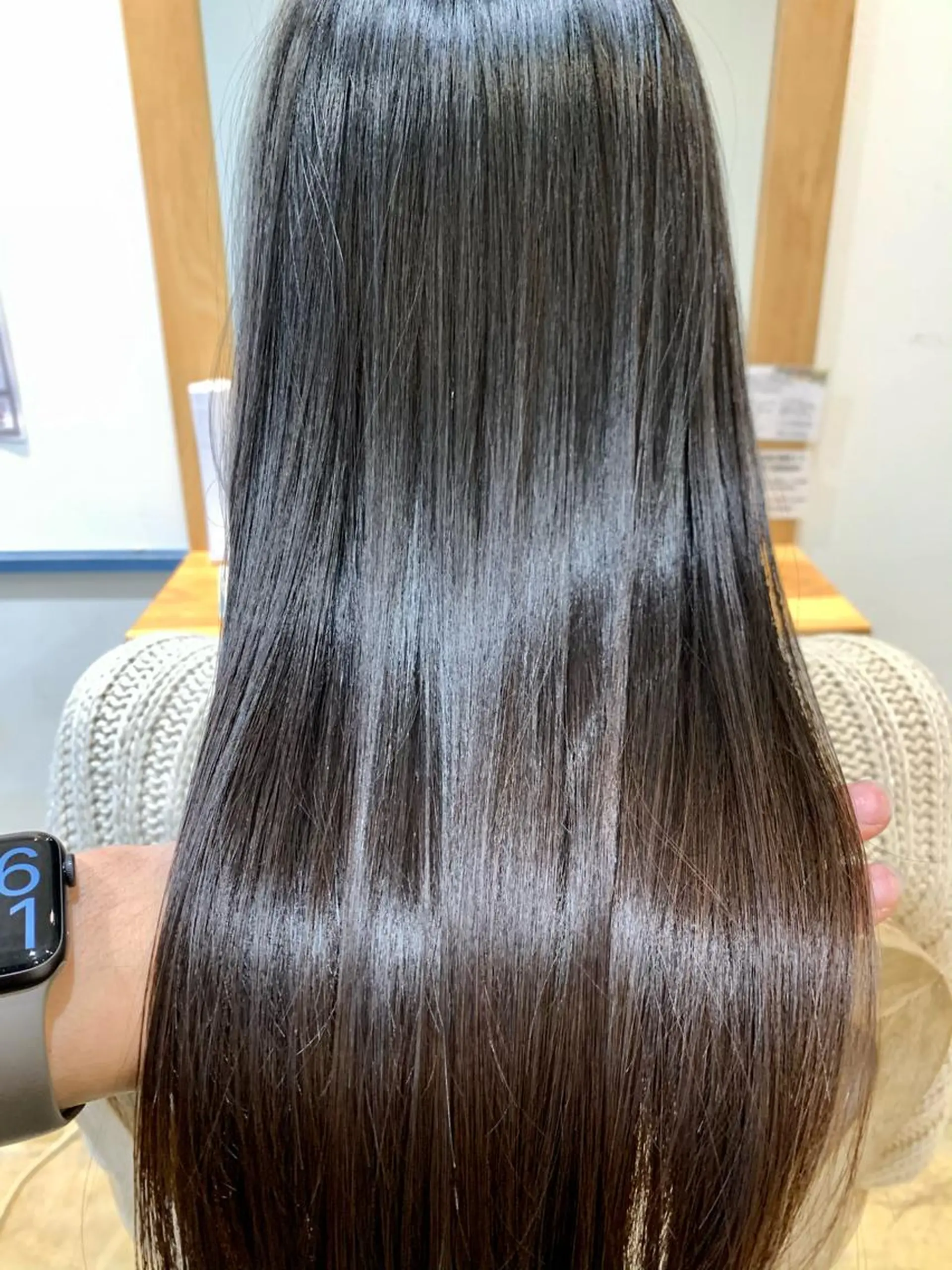 ロング くせ毛 カット 縮毛矯正 トリートメント 心斎橋/縮毛矯正/美 容師/unir 藤本のヘアスタイル