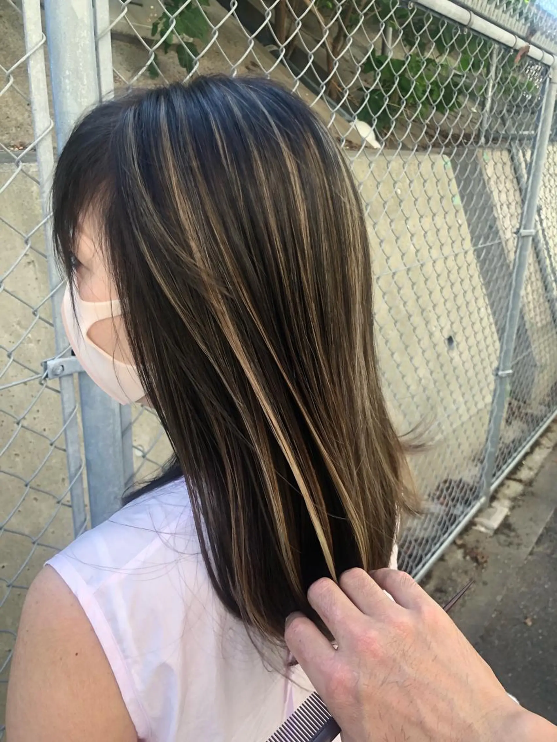 ミディアム ハイライト ヘアカラー 6月以降は渋谷で受付 ツダケイタロウのヘアスタイル