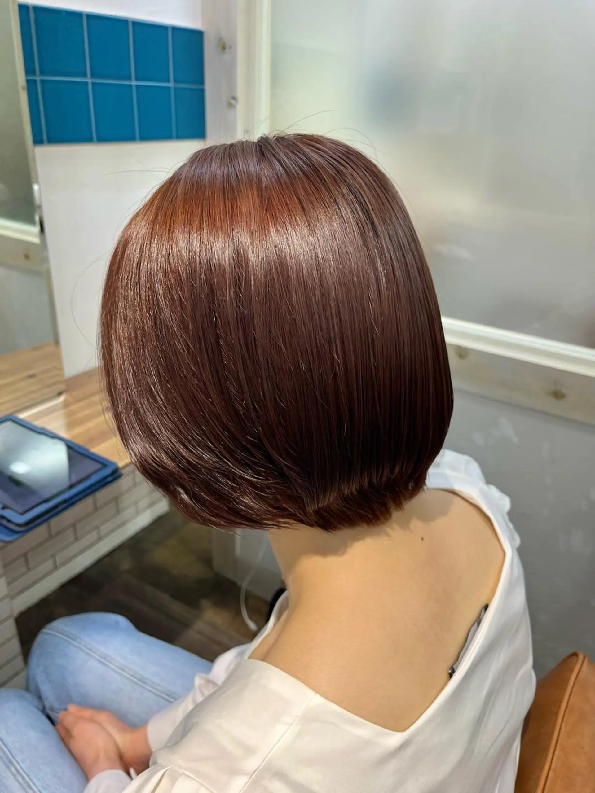 ショート カラー ブリーチ ブリーチなしカラー ピンクカラー 🫧tomoka 透明感カラー🫧のヘアスタイル