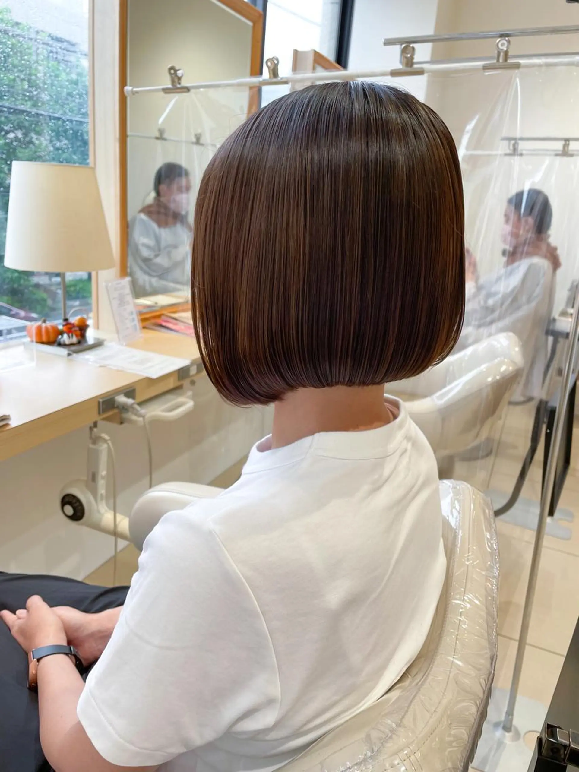 ミディアム 縮毛矯正 トリートメント 美髪⭐︎髪質改善 井上　康司のヘアスタイル