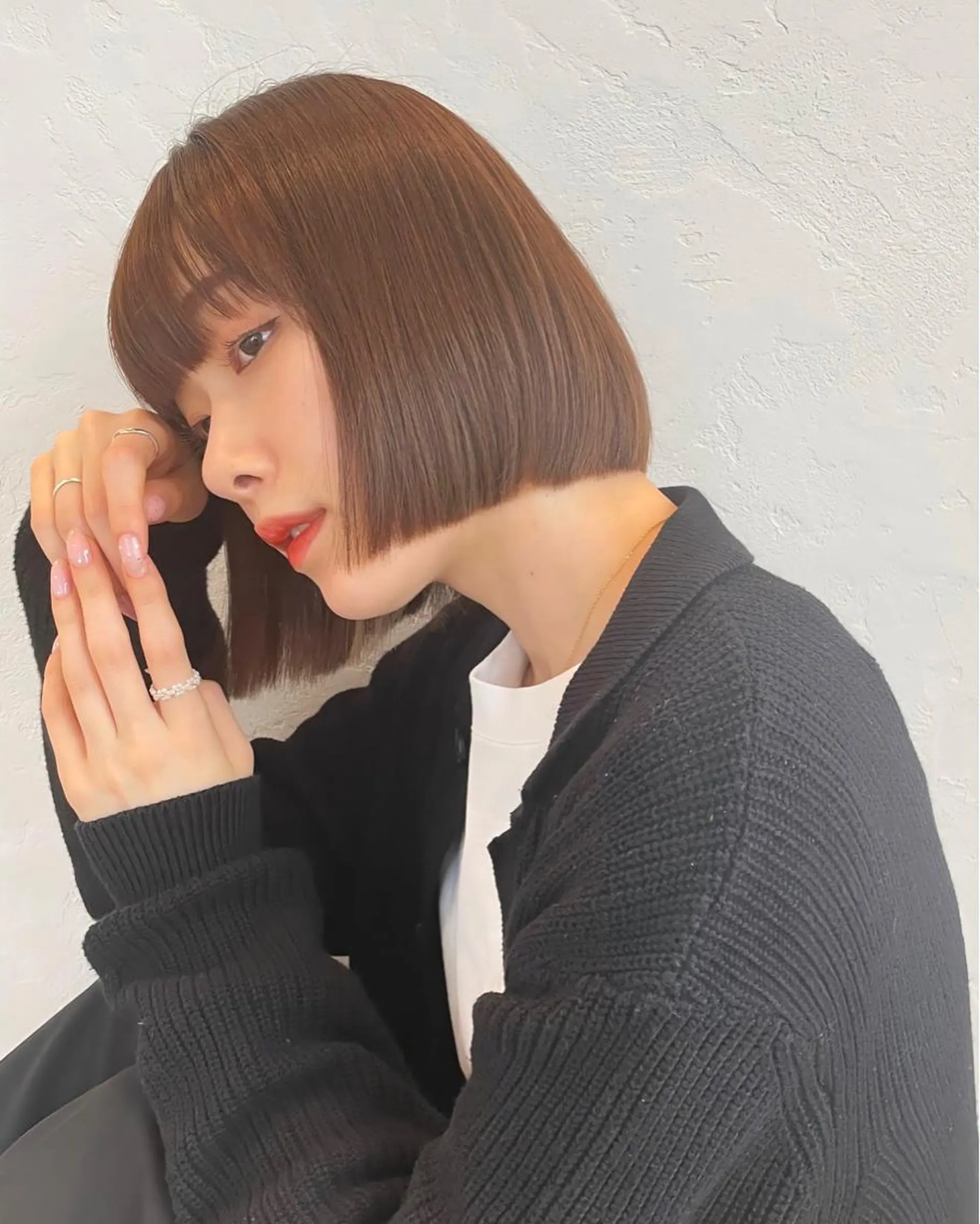 ショート カラー 透明感カラー ボブ 似合わせカット カット ヘアカラー トリートメント レイヤーカット🎀 kanaのヘアスタイル