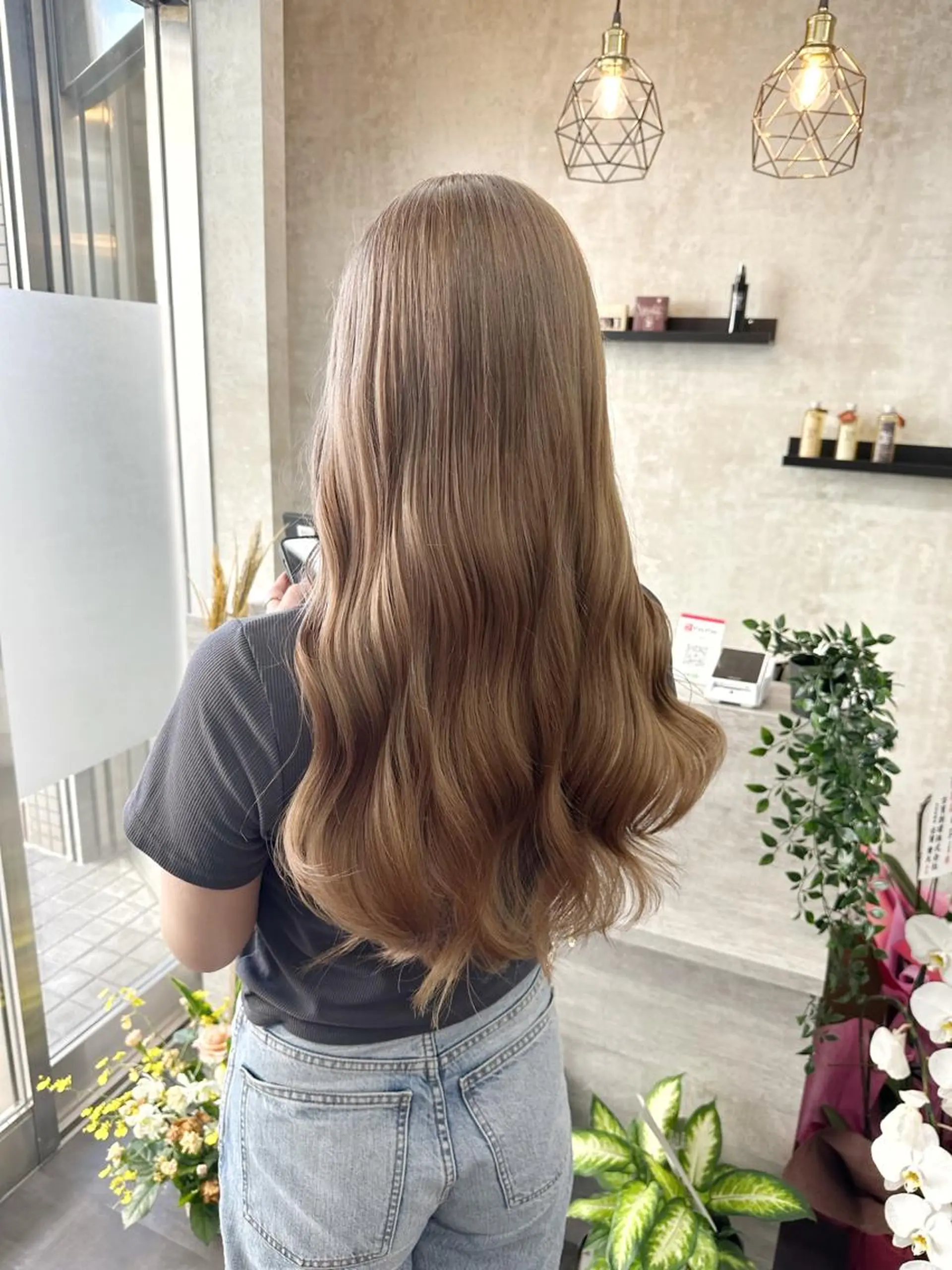 ロング カット ヘアカラー トリートメント epi エピのヘアスタイル