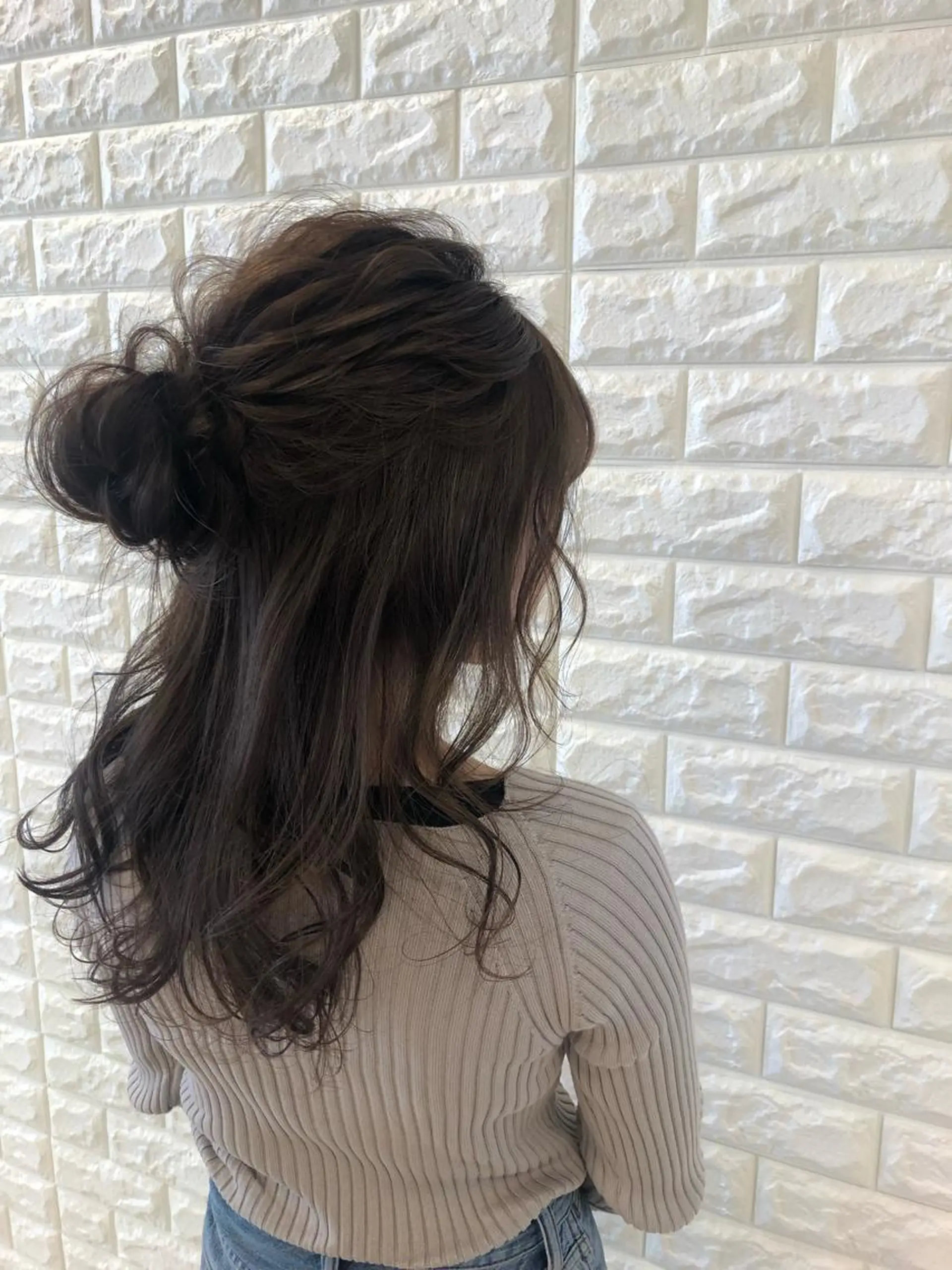 ヘアアレンジ ハーフアップ お団子ヘア ヘアセット 盛れるレイヤーカット 得意🌹井上美沙のヘアスタイル