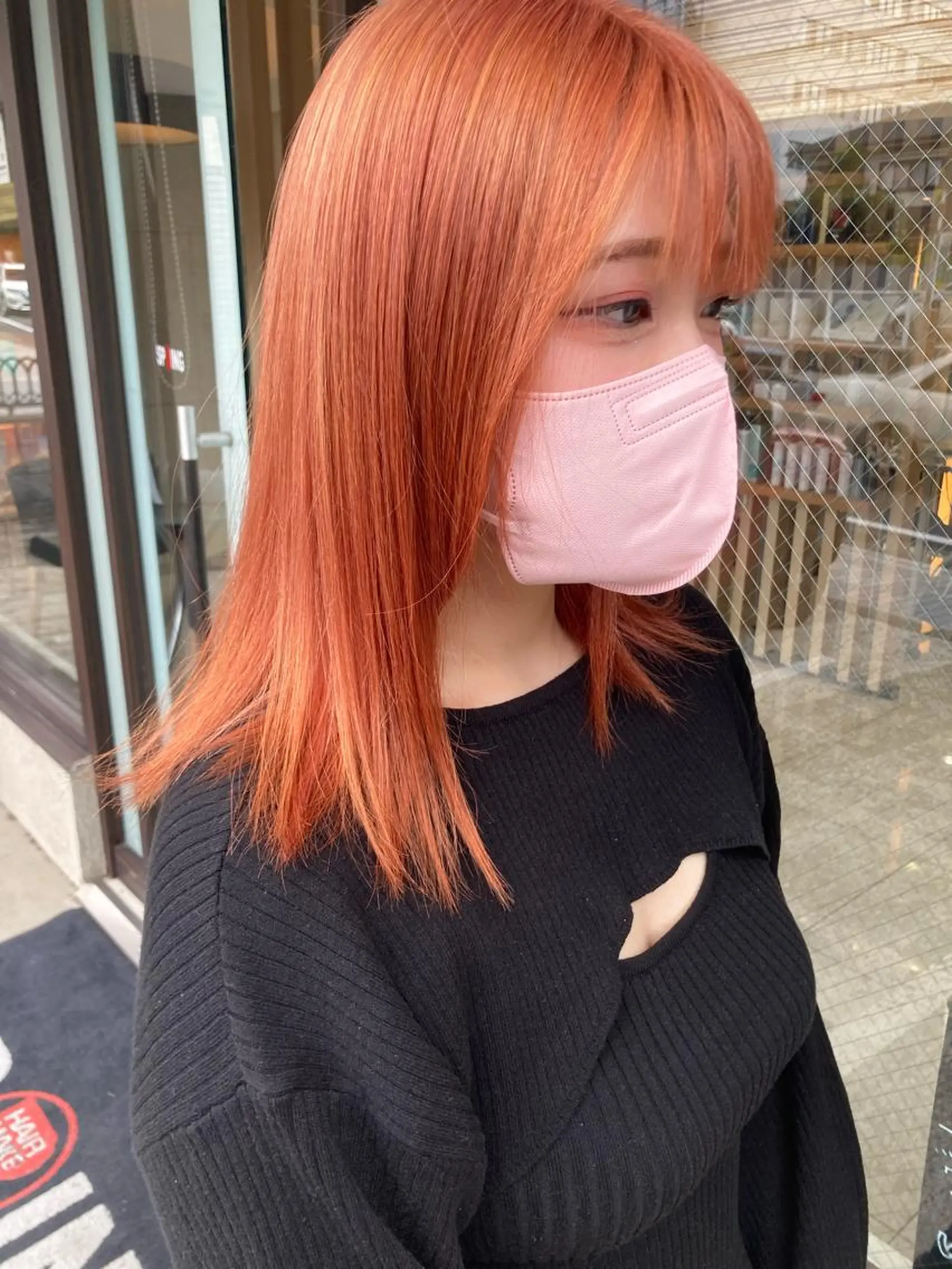 セミロング カラー 永井 大希のヘアスタイル