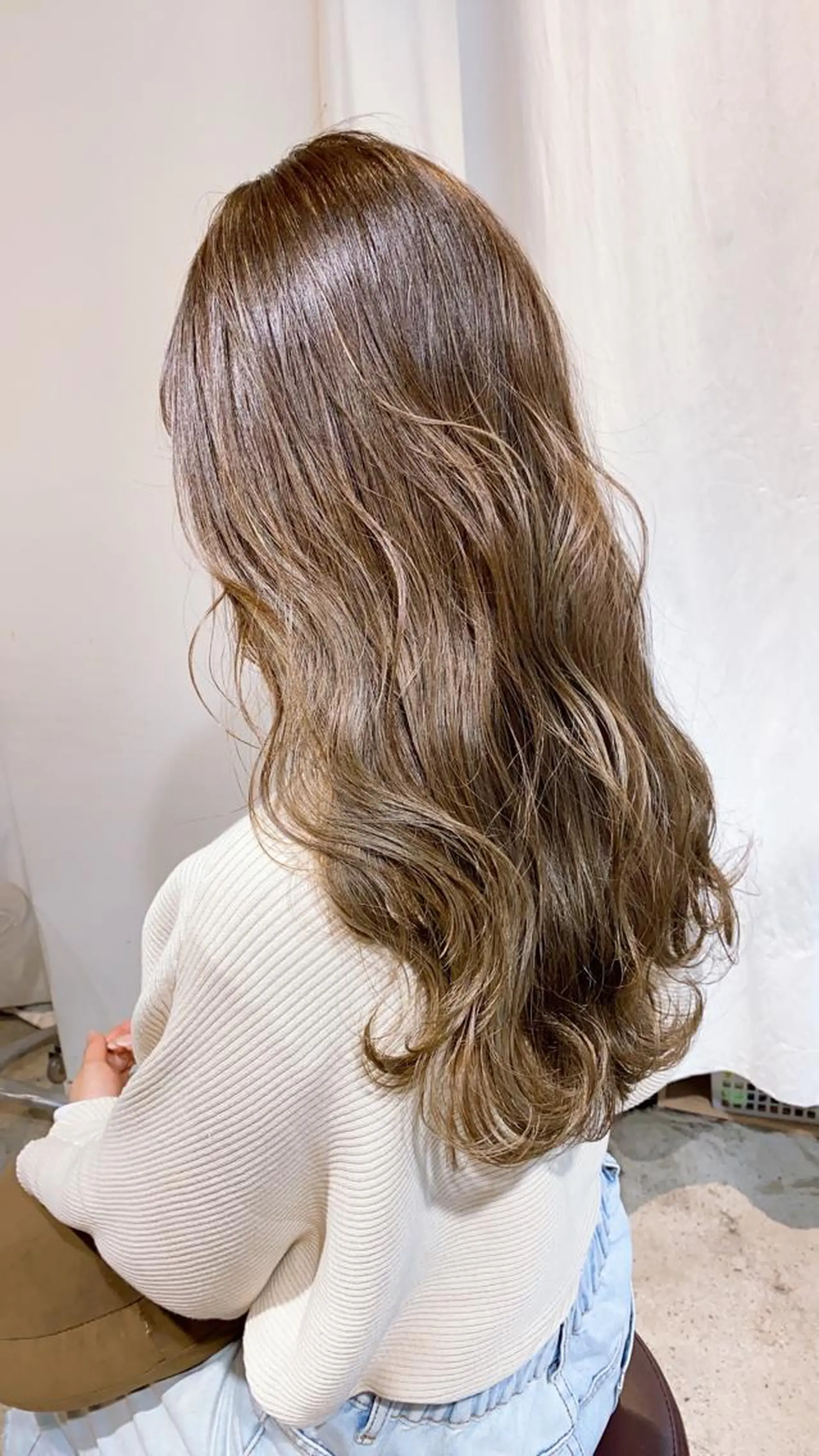 ロング ショートボブ アッシュ ボブ 外国人風カラー ハイライト メンズツイスパ ショートフクヤマシンのヘアスタイル