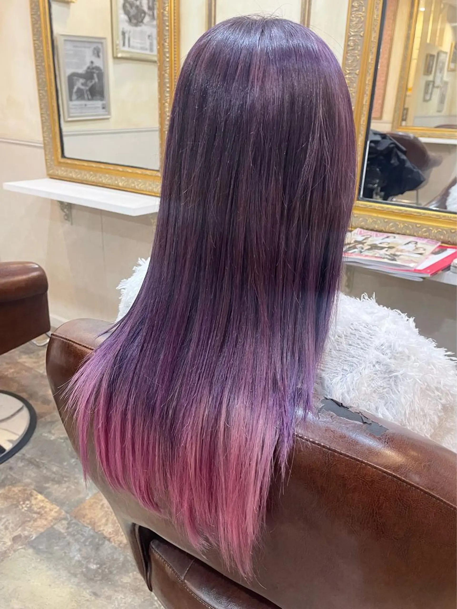 ロング カラー 岩谷/ブリーチ 🪽透明感カラーのヘアスタイル