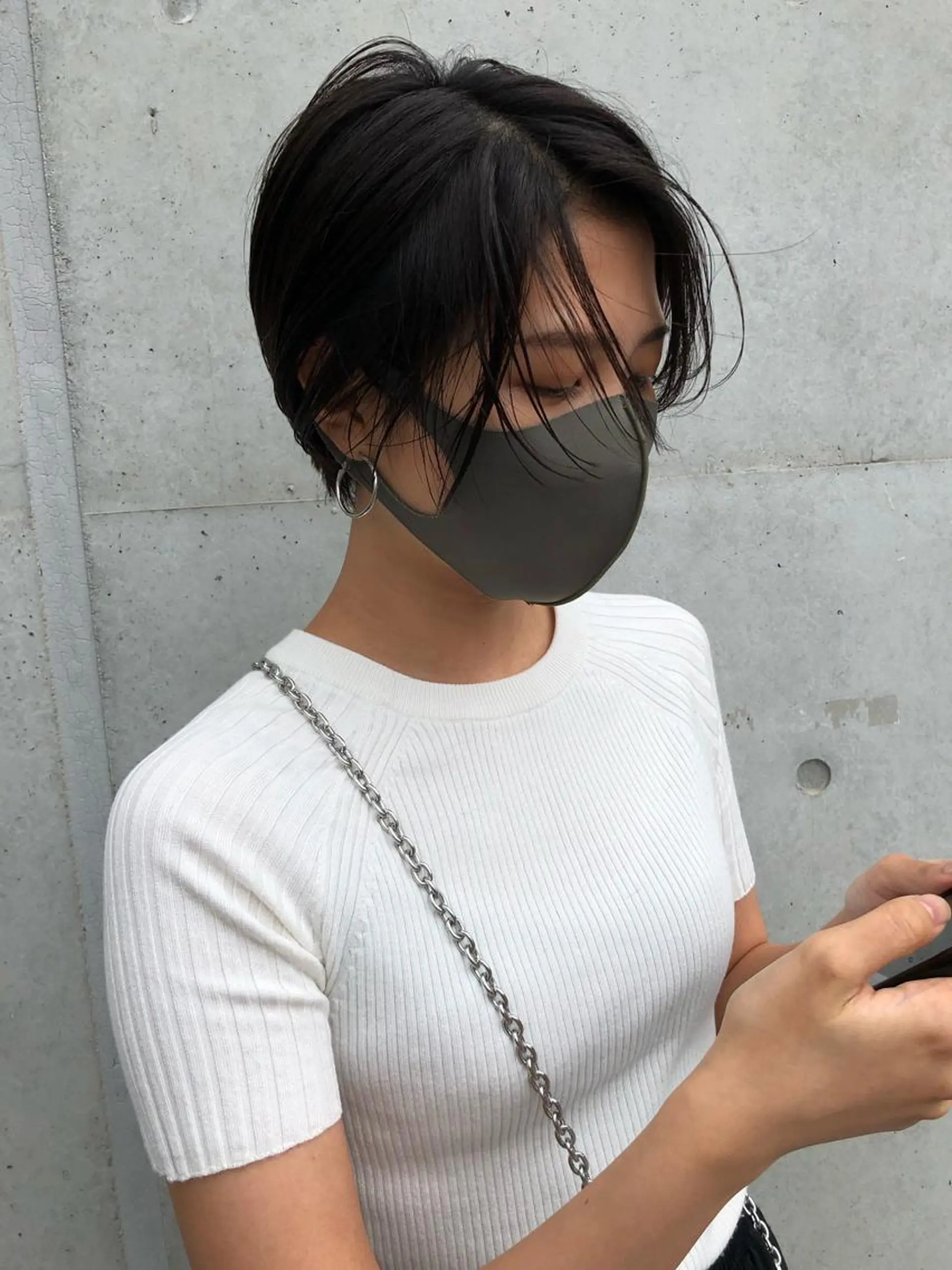 ショート 縮毛◎/艶カラー✨/ 透明感カラー🧊のヘアスタイル