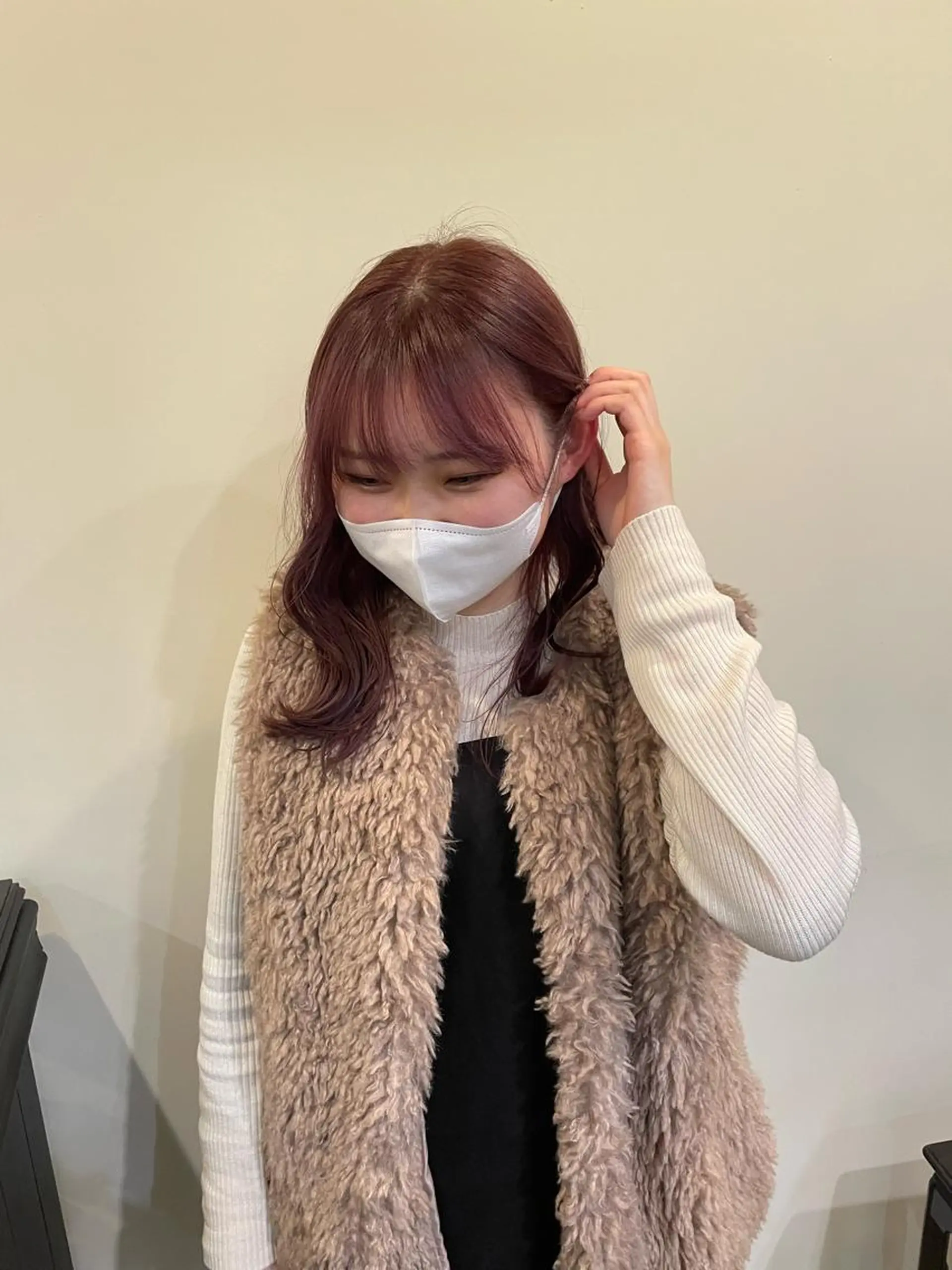 ロング ピンクラベンダー 亀川蓮 Agu hairのヘアスタイル