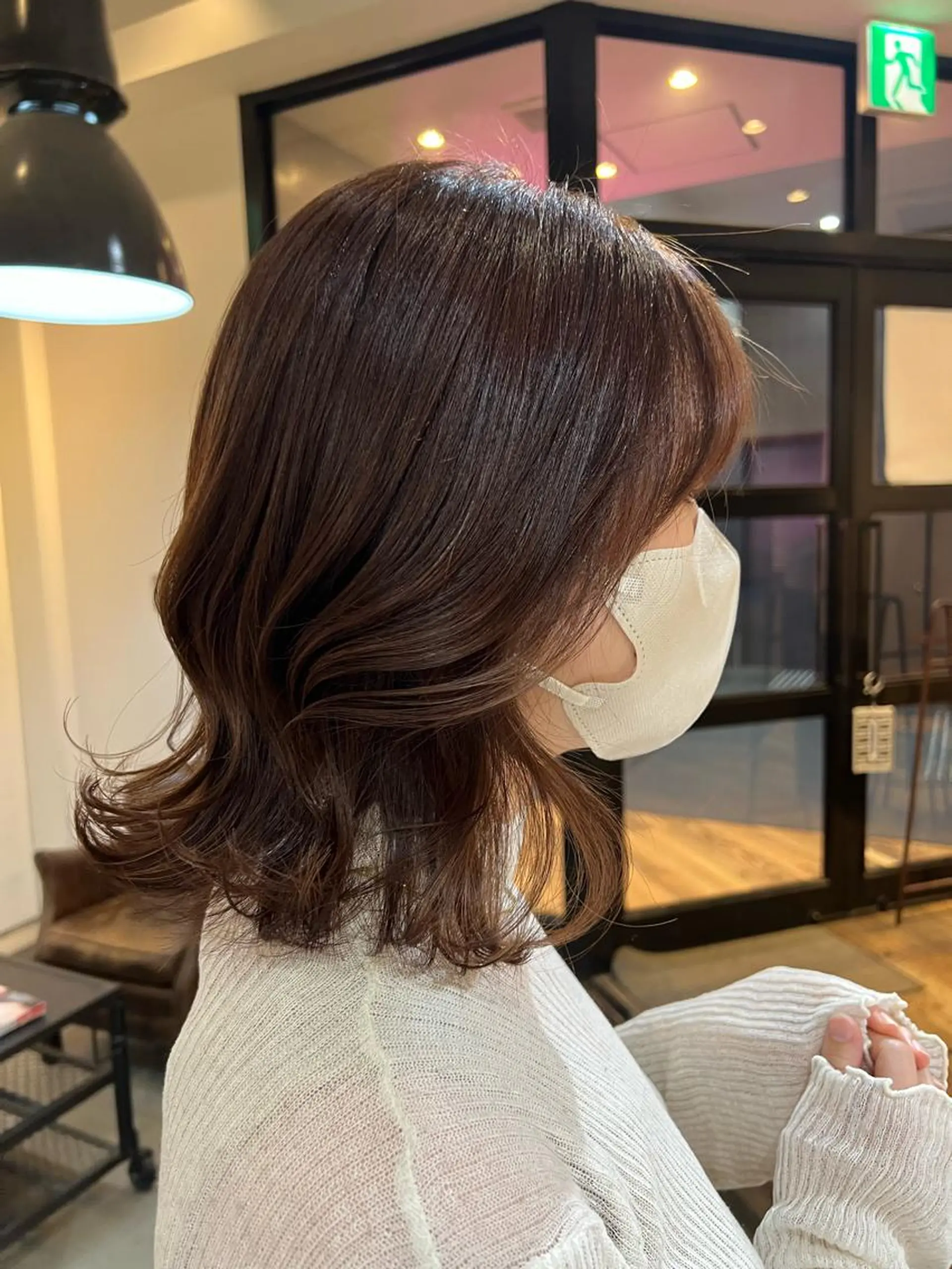 ミディアム ボブ くびれヘア beleefric 🩵チセのヘアスタイル