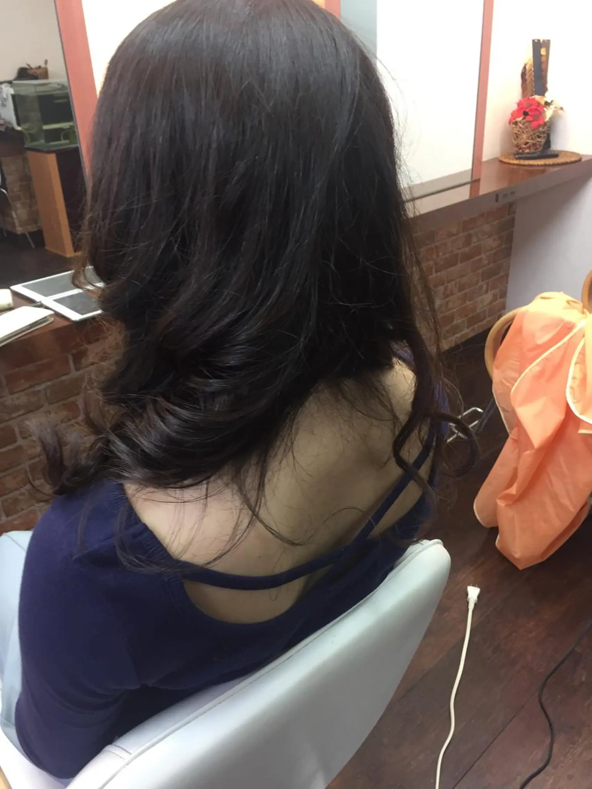 セミロング パーマ ヘアアレンジ 桧山 真のヘアスタイル