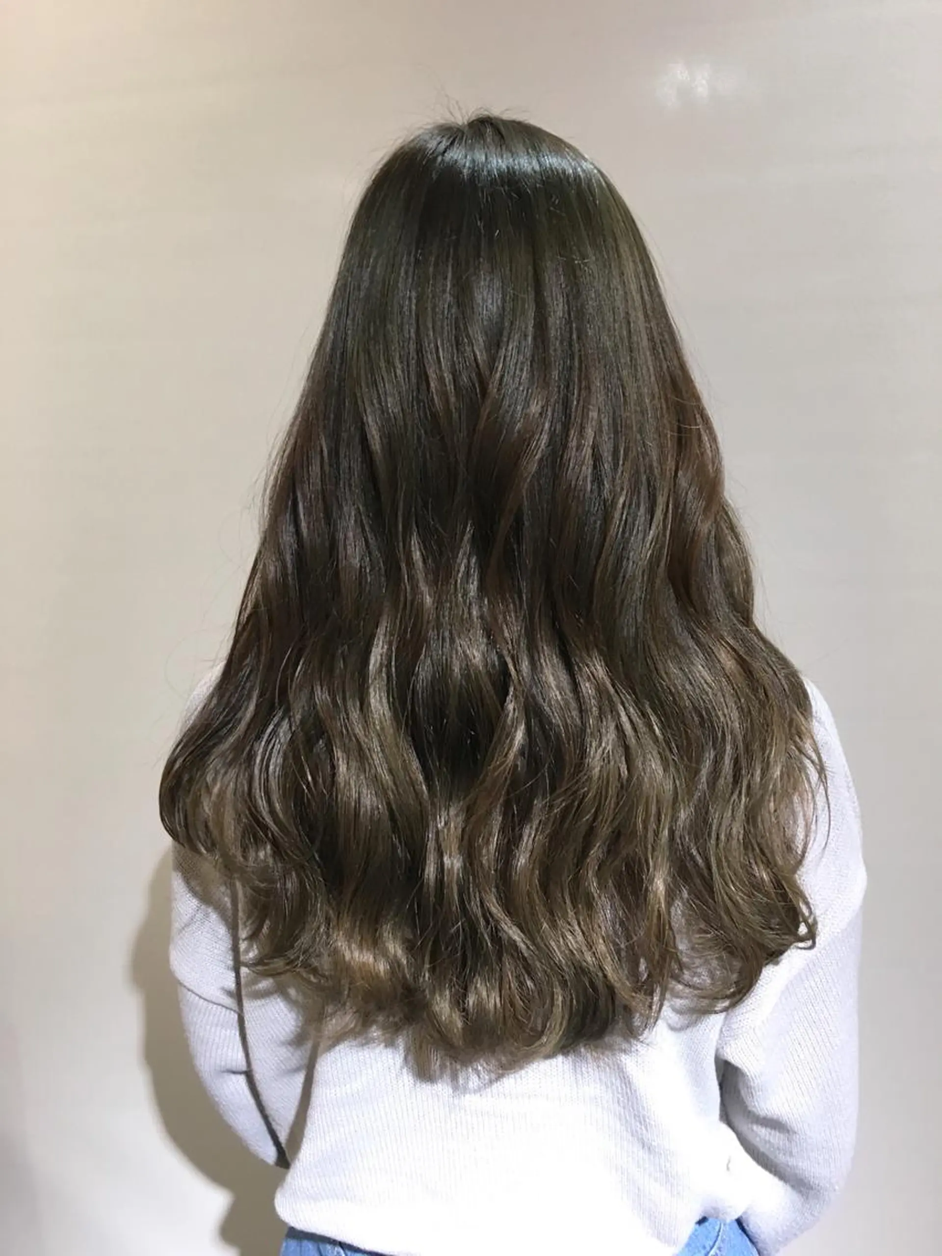ロング カラー ヘアアレンジ ブリーチ グレージュ ミント 柔らか垢抜けｶﾗｰと ｶｯﾄ🫧ASUKAのヘアスタイル