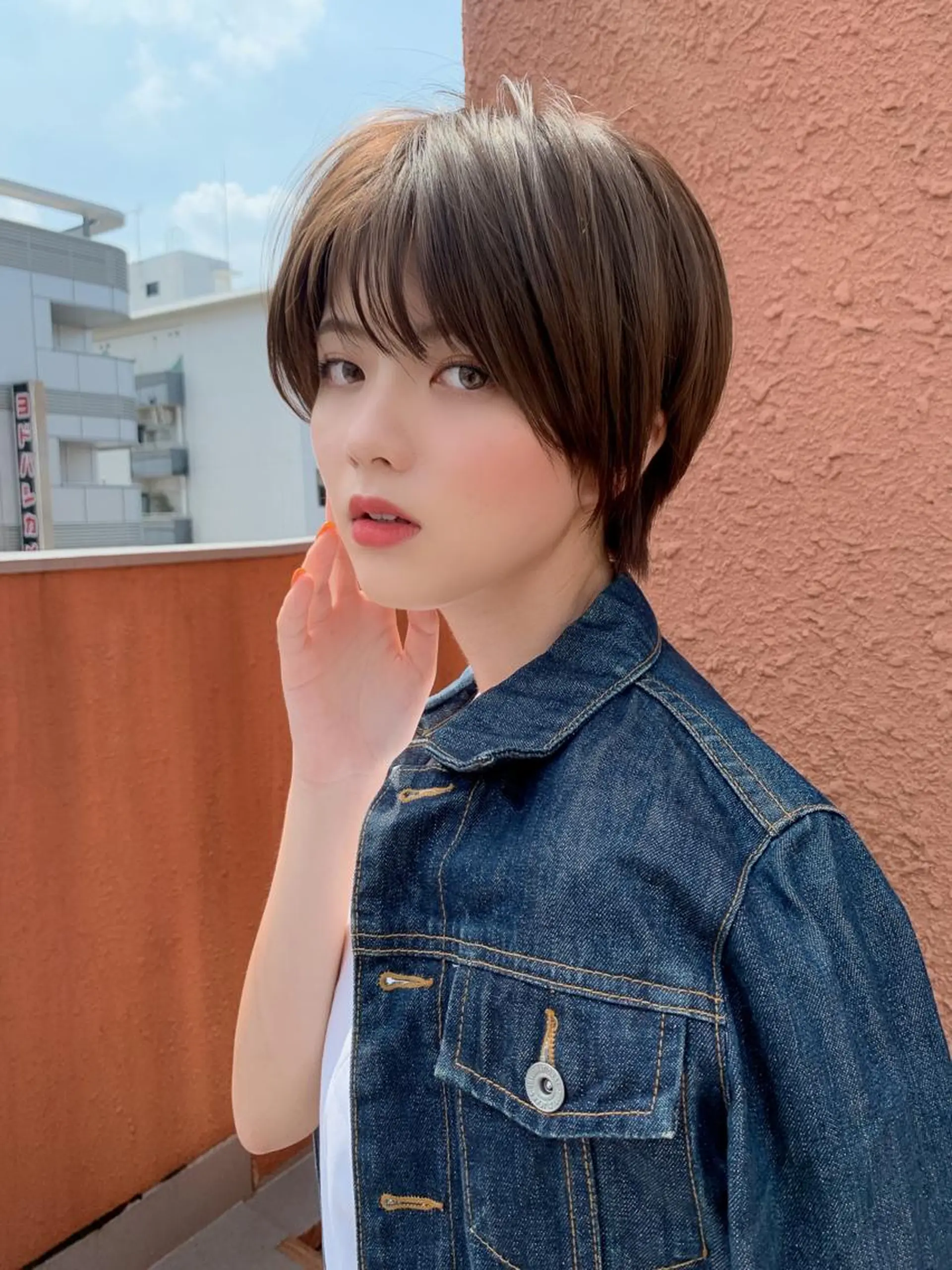 ショート 縮毛矯正/ショート/ レイヤー/畑中正敏のヘアスタイル