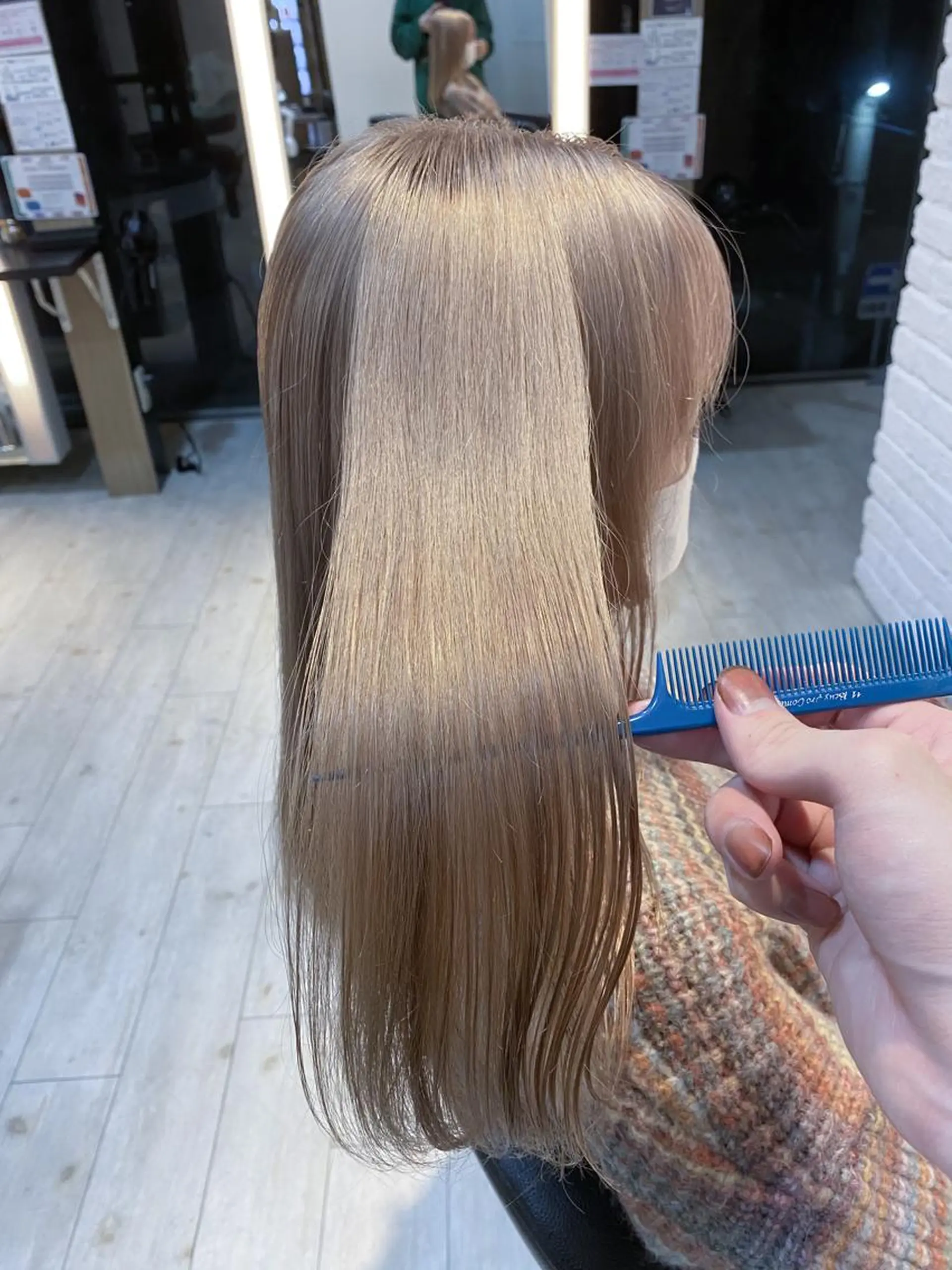 ロング カラー グレージュ カット ヘアカラー トリートメント 鈴木/ニュアンス パーマ/メンズのヘアスタイル