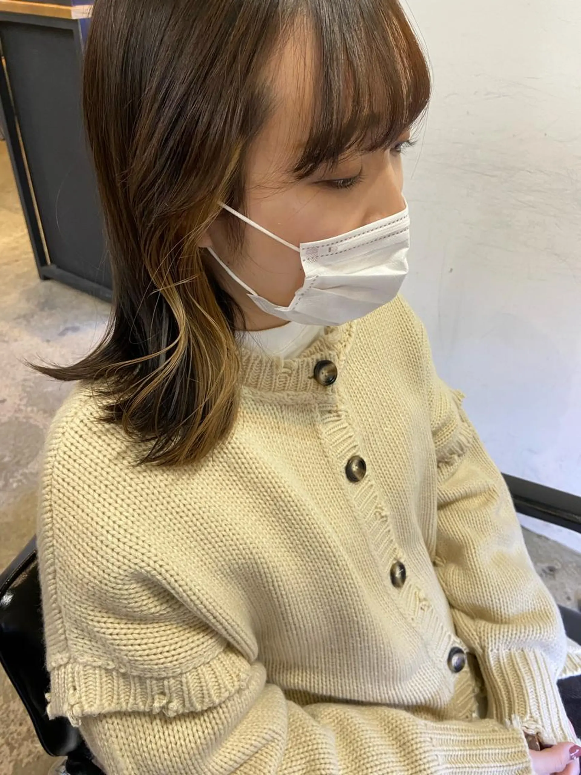 ミディアム カラー ヘアアレンジ satsuki 暖色・ブラウンカラーのヘアスタイル