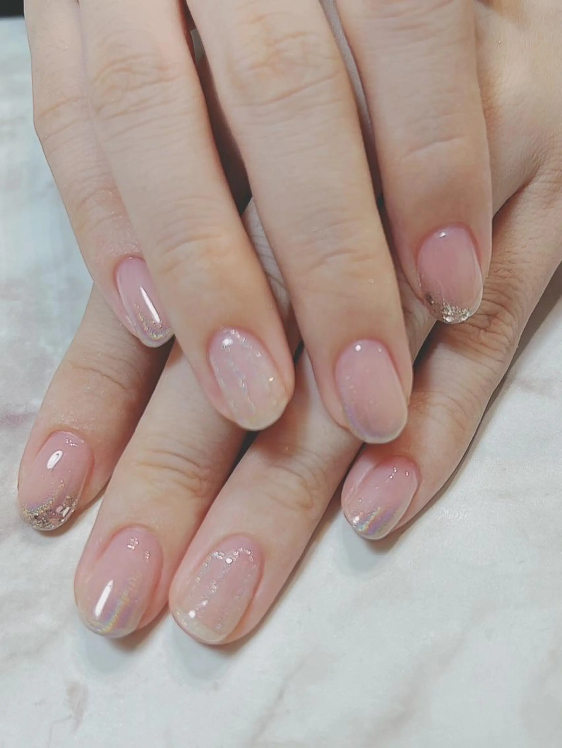 ネイル アートネイル ジェルネイル ニュアンスネイル パラジェル Nailist Honamiのネイルデザイン