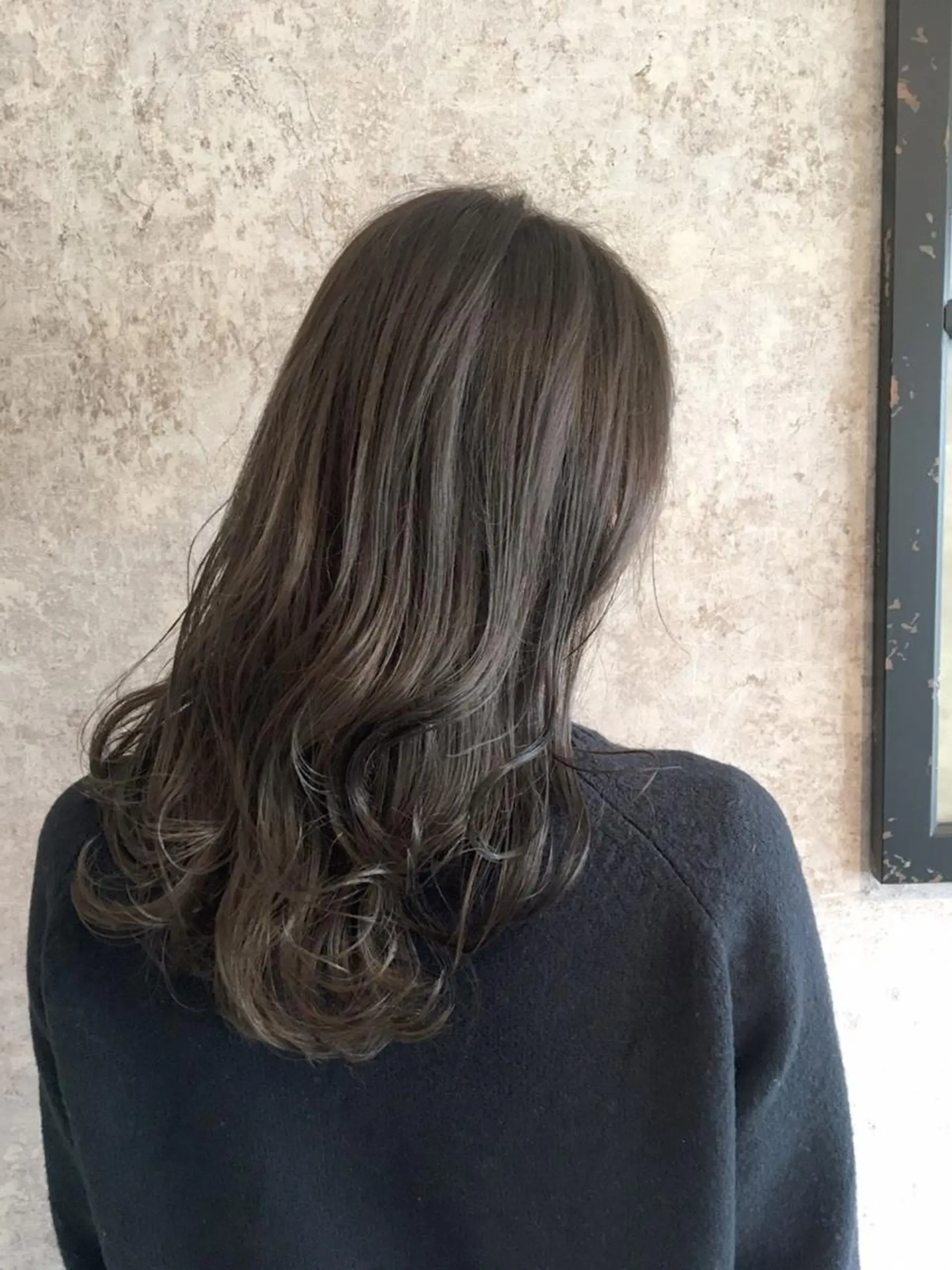 ミディアム カラー パーマ 小顔カット✨ 透明感カラー/村上のヘアスタイル